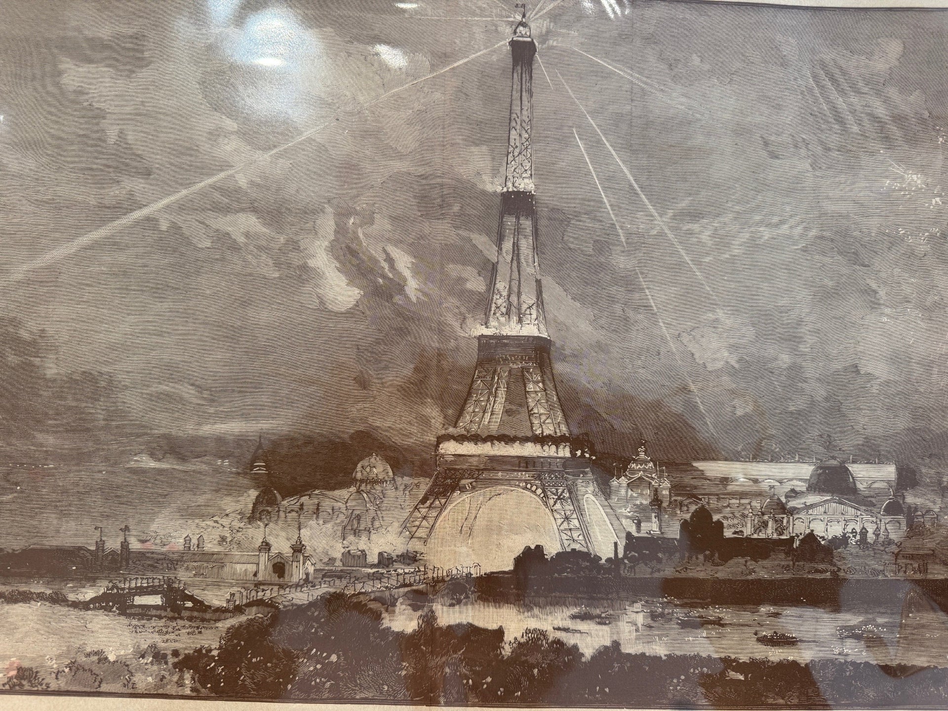 L'Exposition de Paris 1889 Eiffel Tower Book Pages -Large