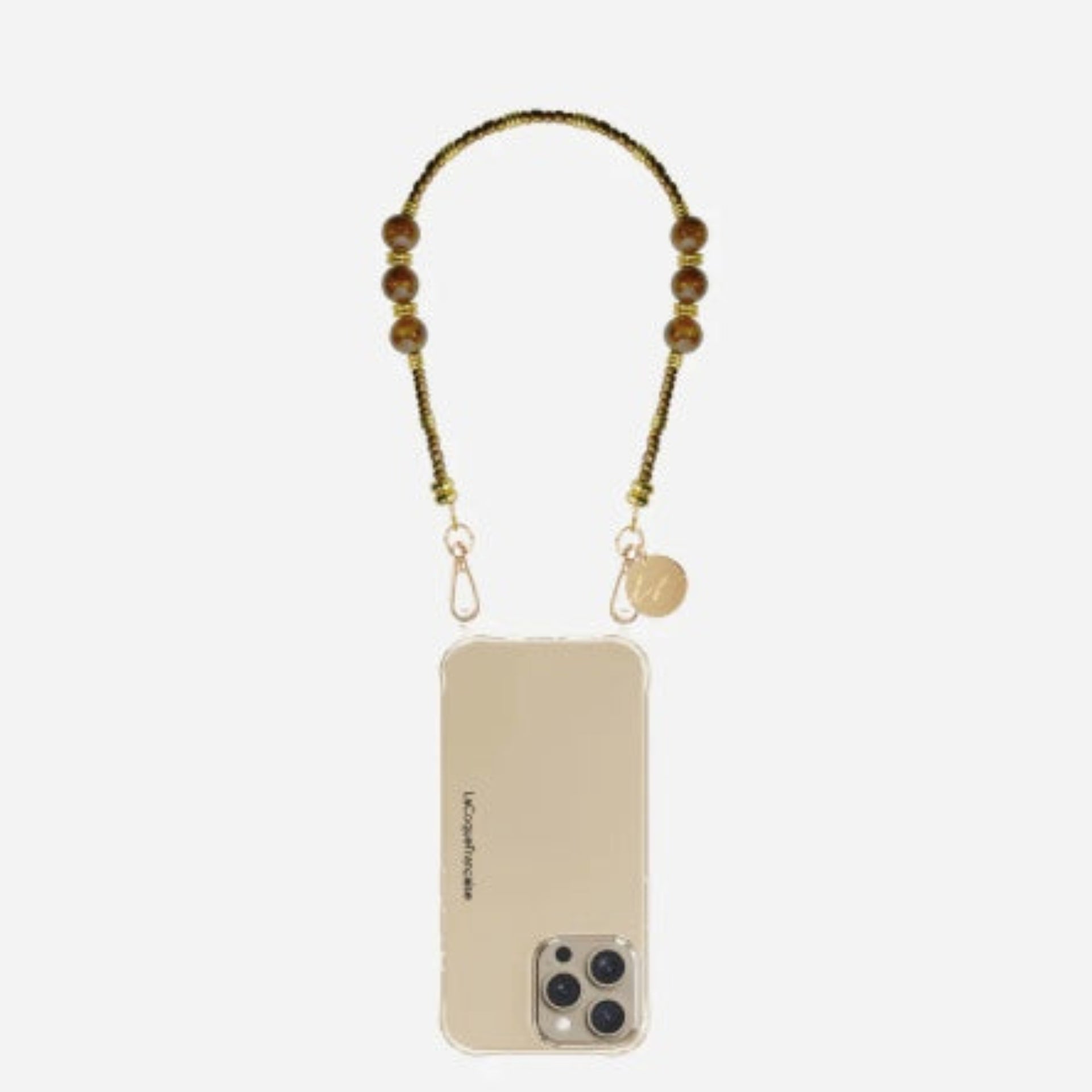 La Coque Francaise Iris Short Phone Chain - Bronze