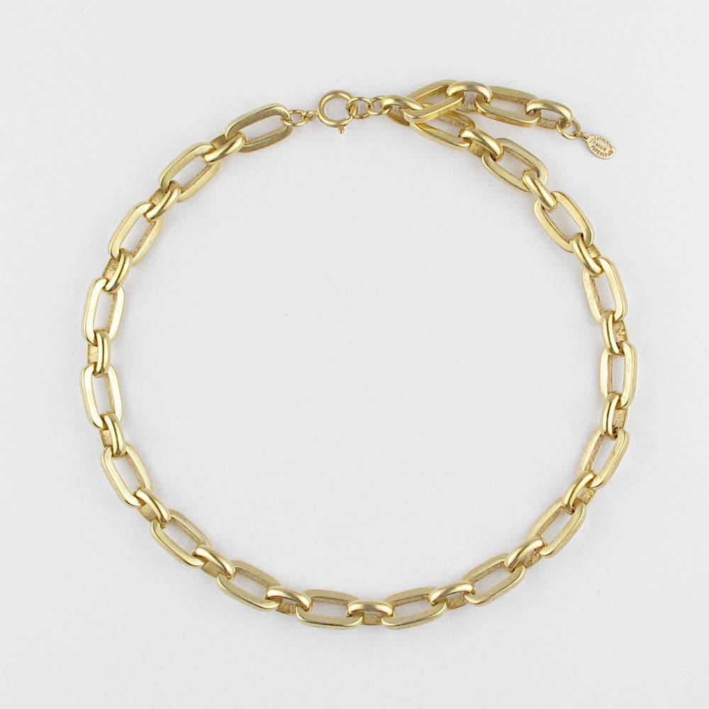 La Vie Parisienne - Rectangular Link Necklace