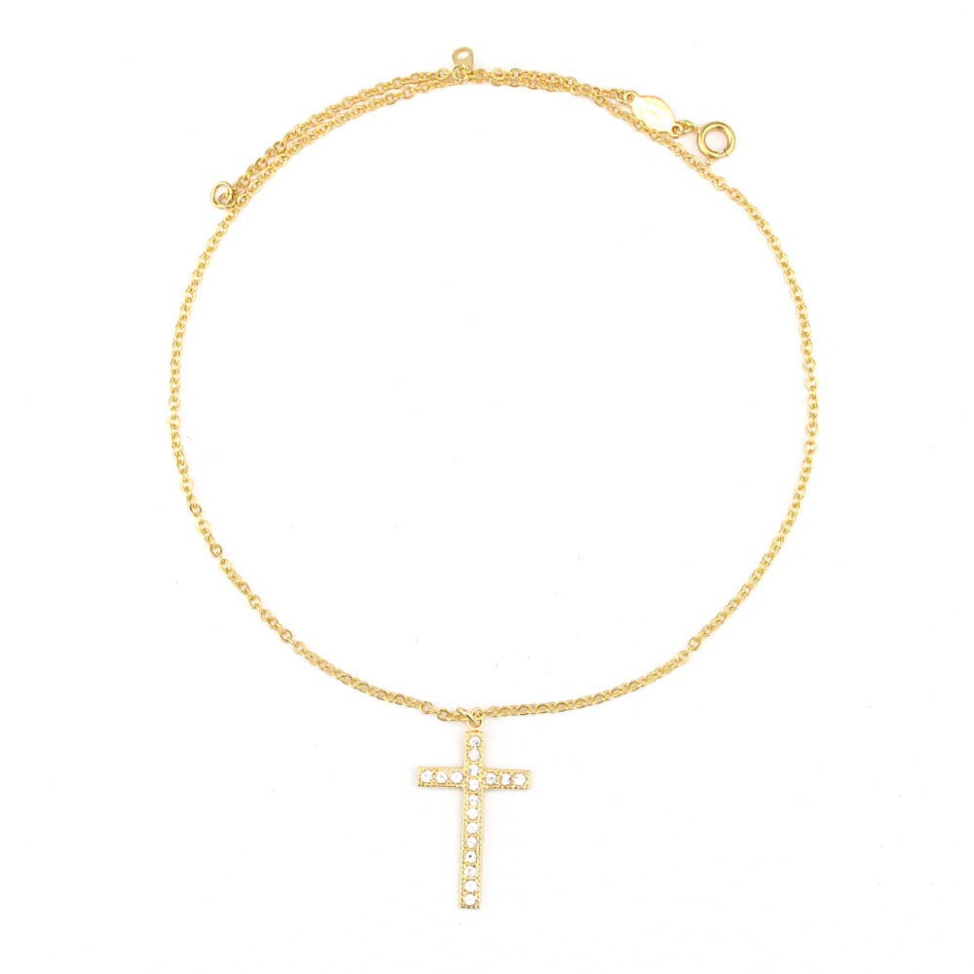 La Vie Parisienne Angelina Cross Necklace