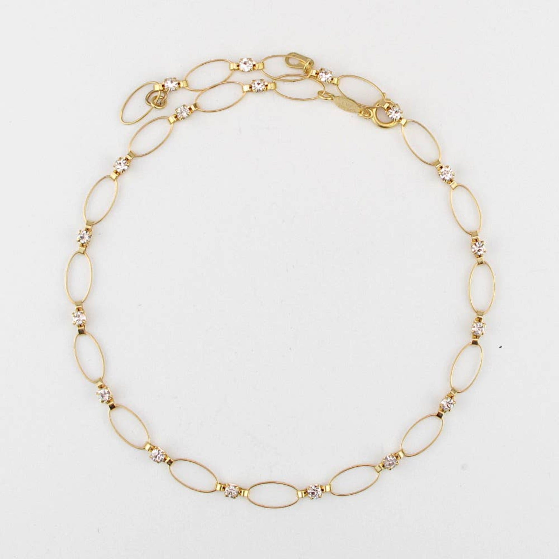 La Vie Parisienne Eyelet Crystal Necklace