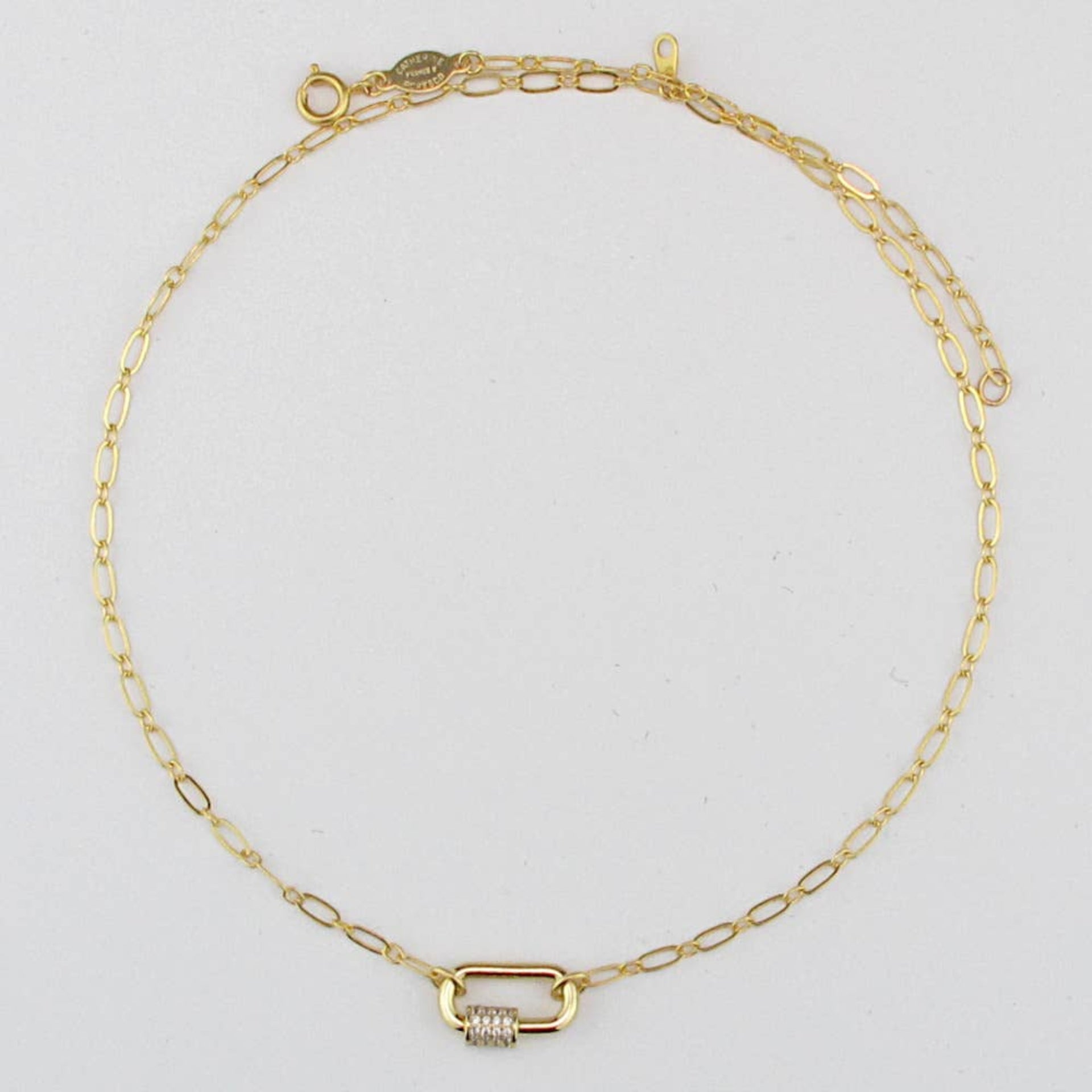 La Vie Parisienne Kitty Carabiner Necklace