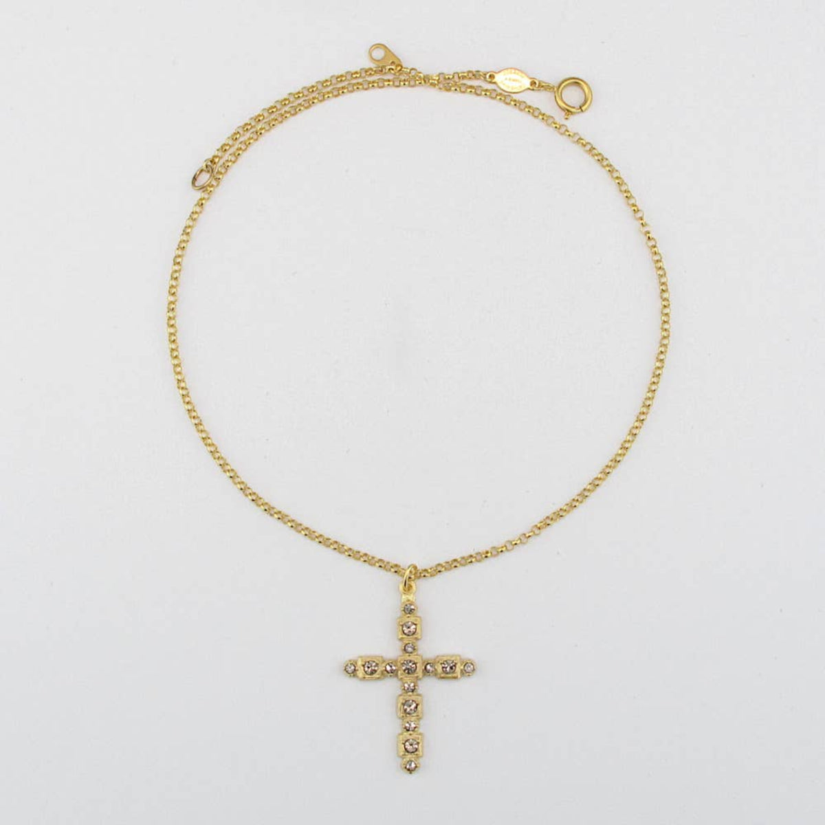 La Vie Parisienne Lucia Cross Necklace - Black Diamond