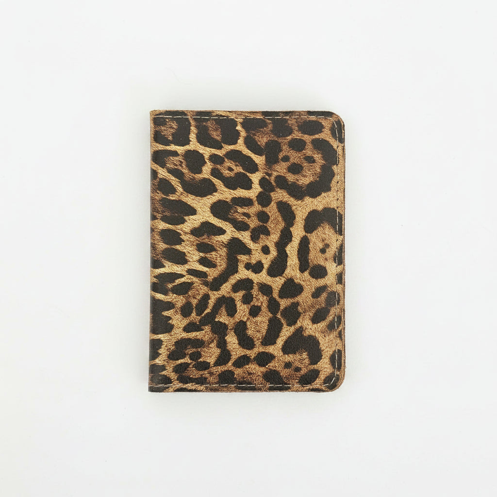 Leather Passport Holder - Dark Leo