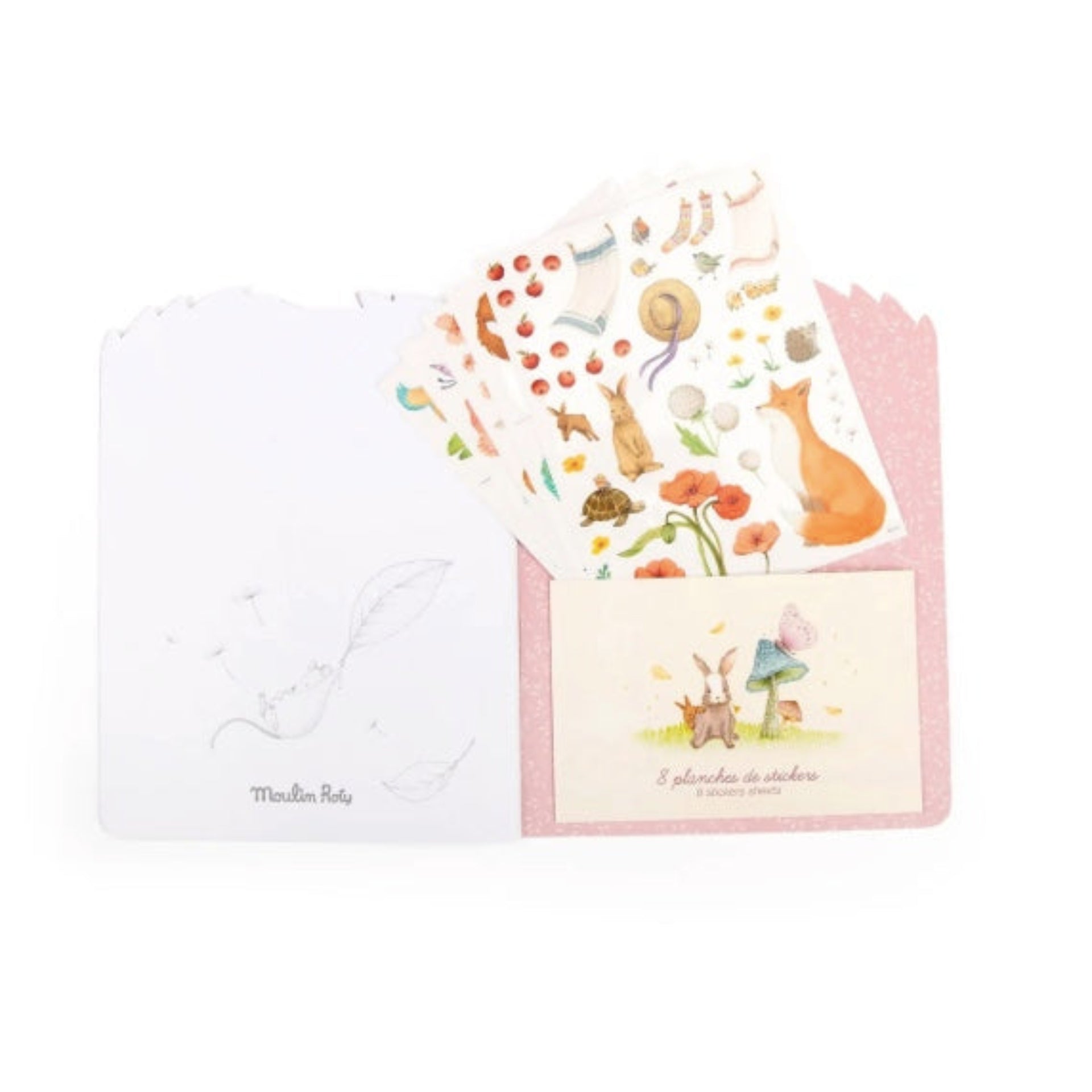Les Rosalies Coloring Book with Stickers