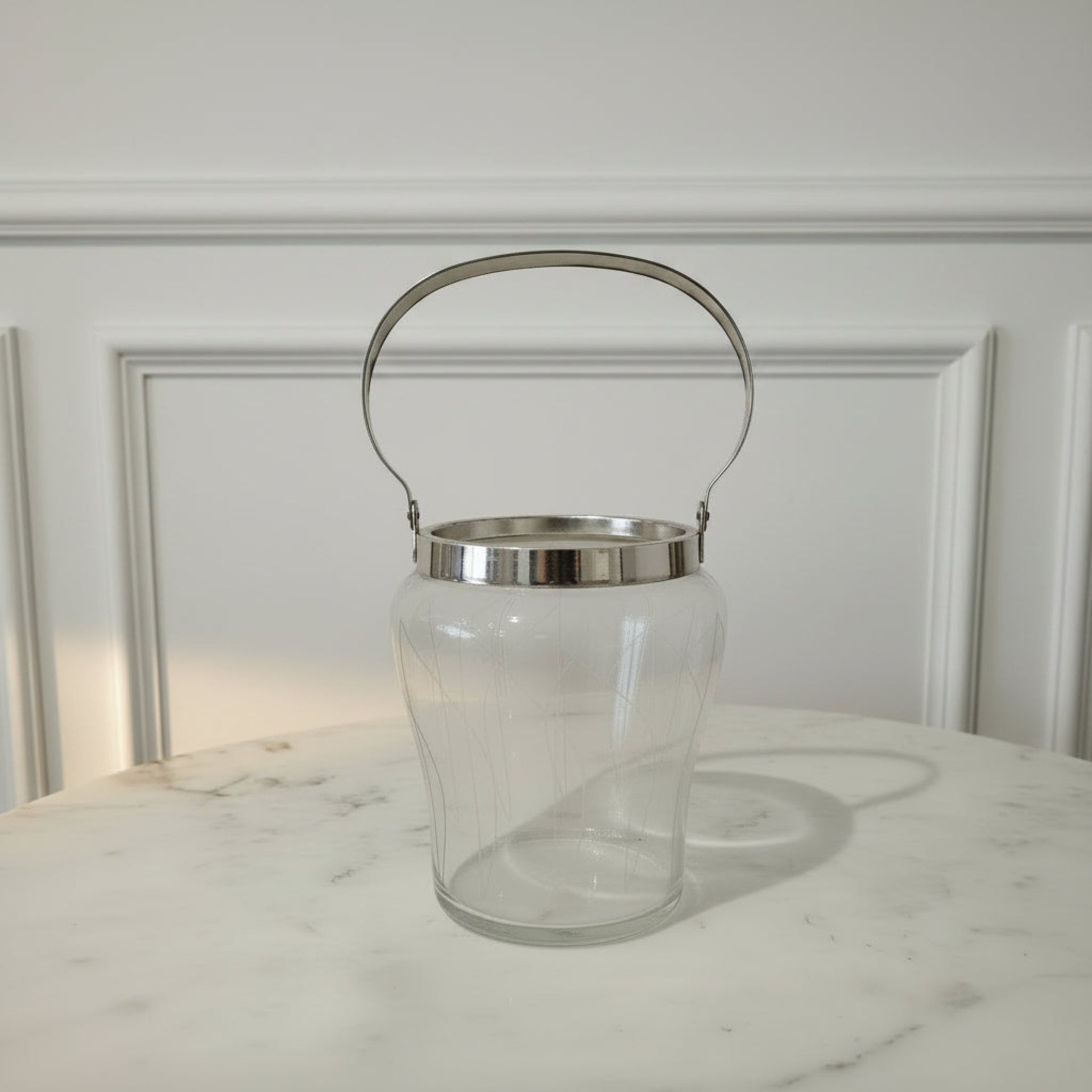 Mid-Century Glass Ice Bucket - from Paris