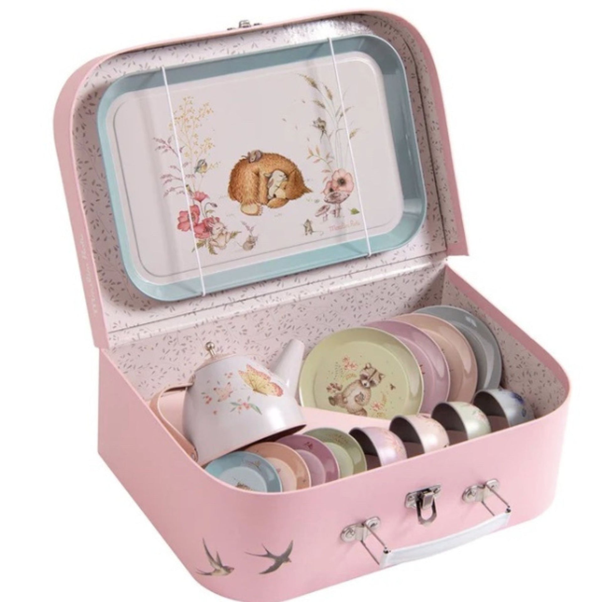 Moulin Roty Les Rosalies Metal Tea Set