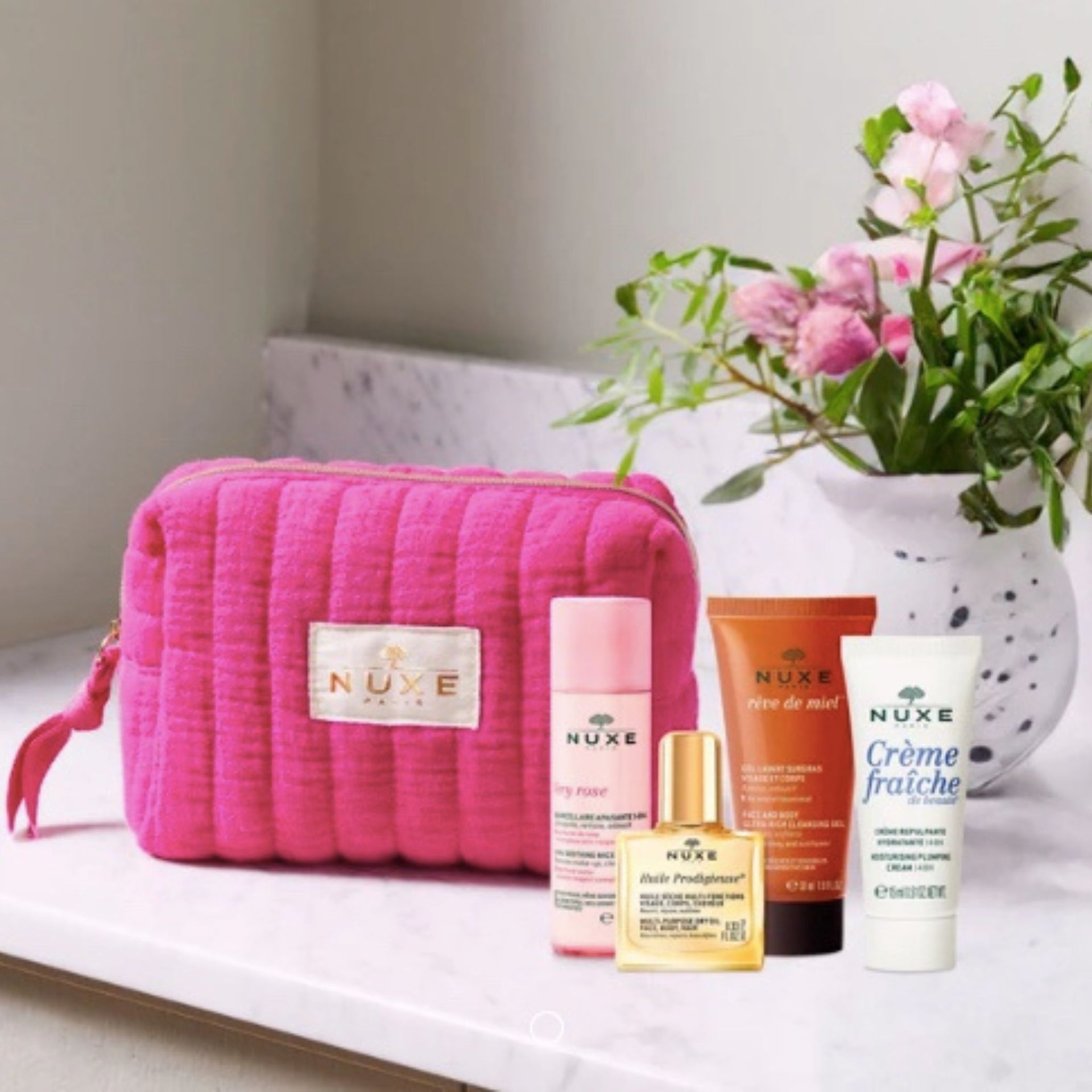 Nuxe Make Up Bag with Travel Essentials