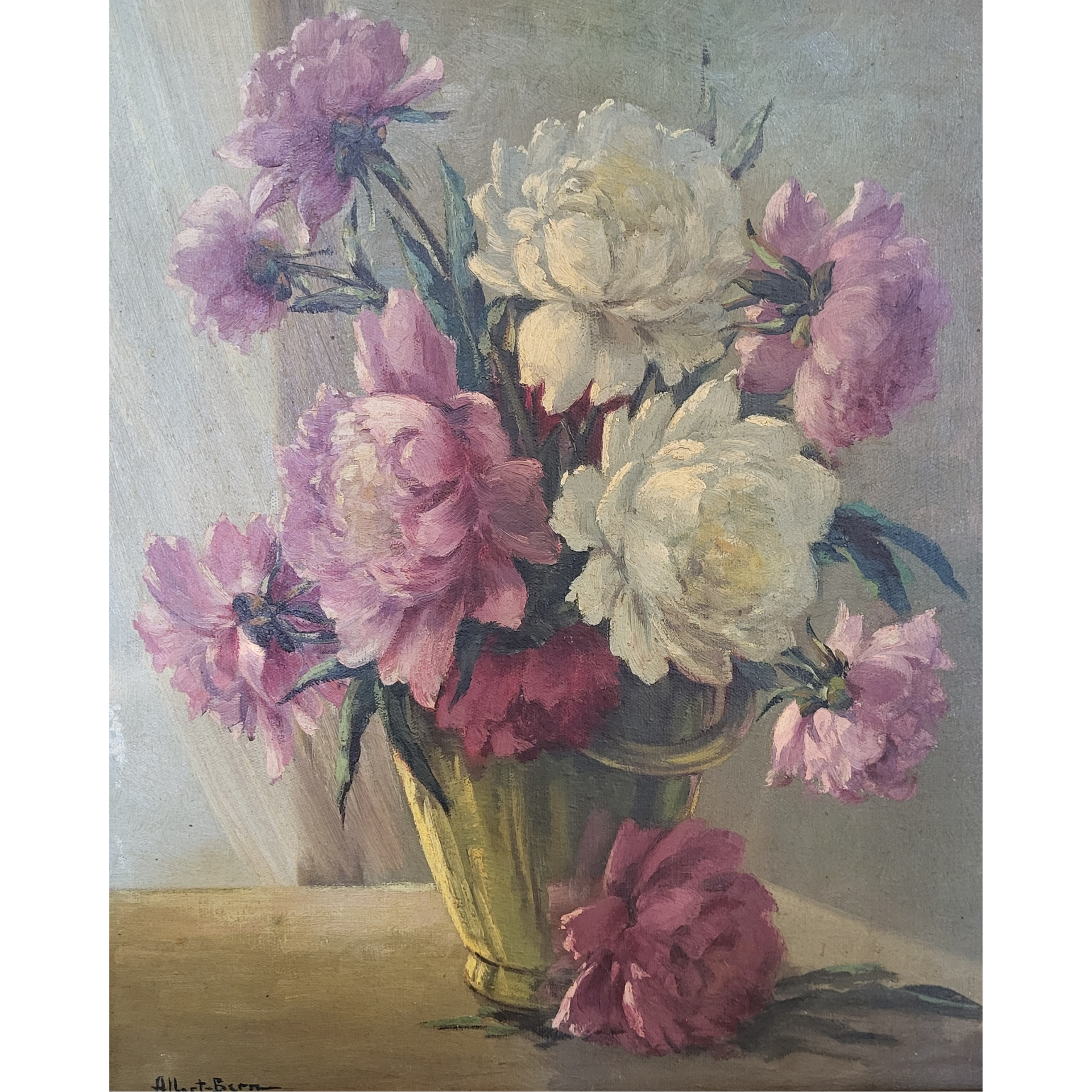 Original Floral Painting - from France