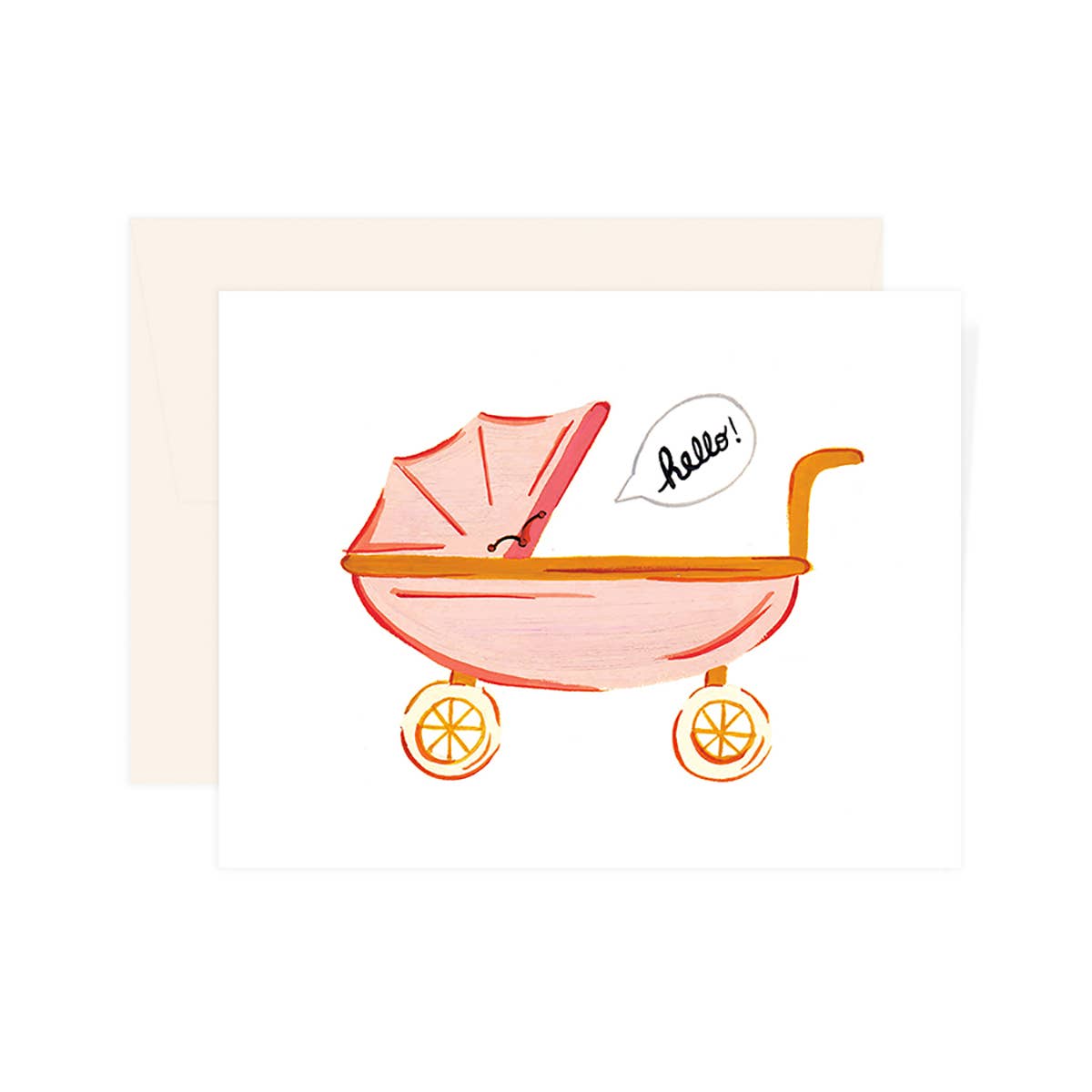 Paige & Willow - Pink Stroller Card