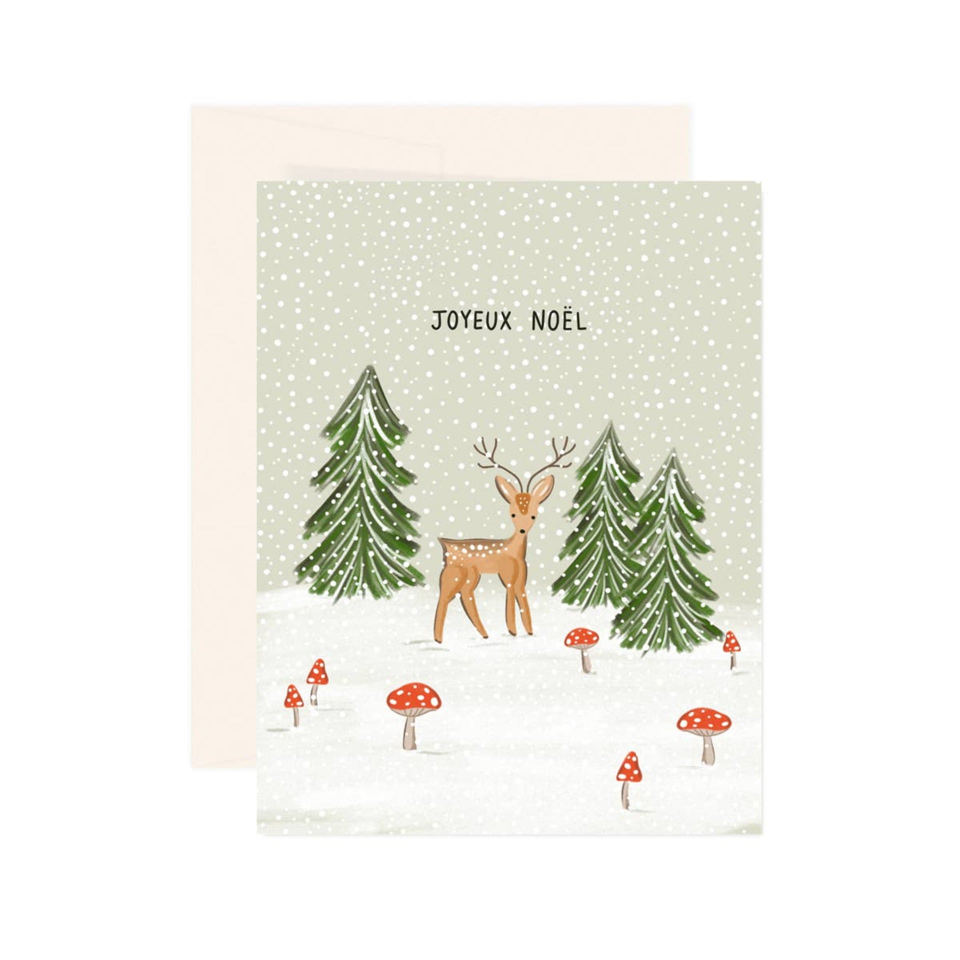 Paige & Willow Deer Noël Card