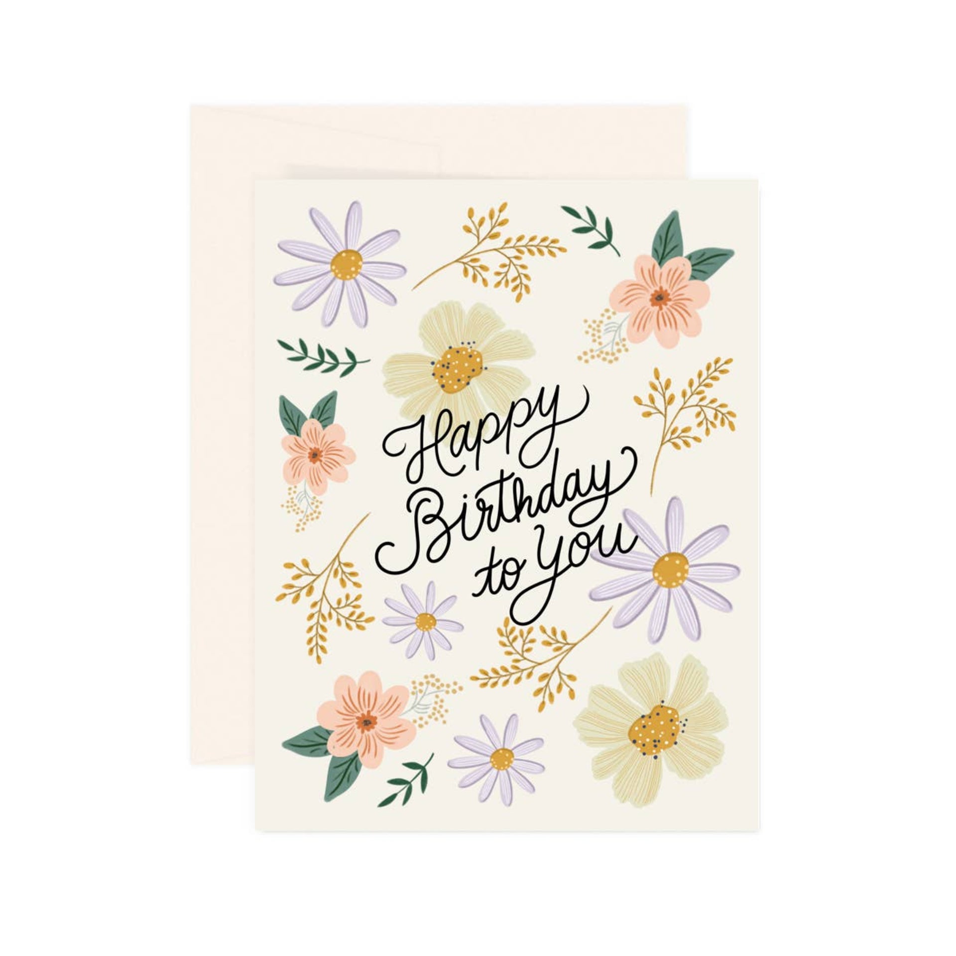 Paige & Willow Flourish Birthday Greeting Card