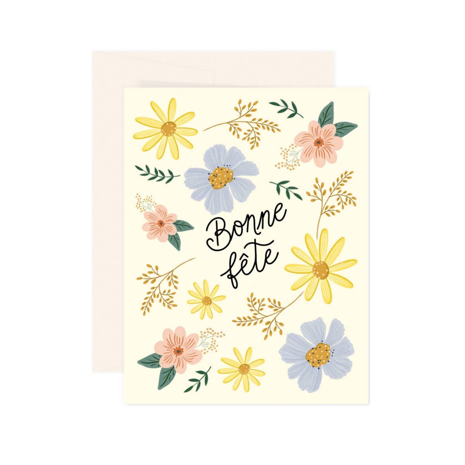 Paige & Willow Flourish Bonne Fete Greeting Card
