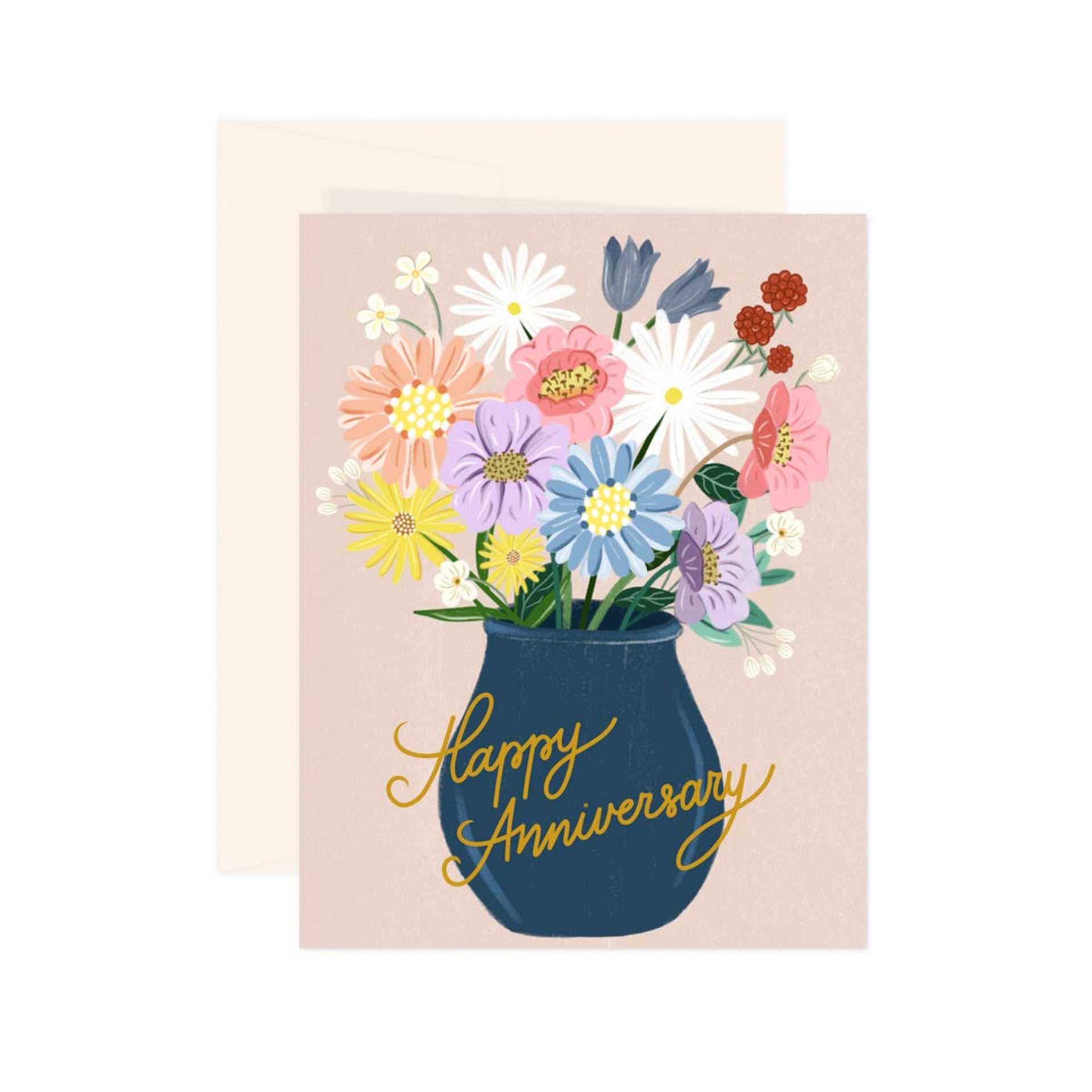 Paige & Willow Happy Anniversary Illustrated Card
