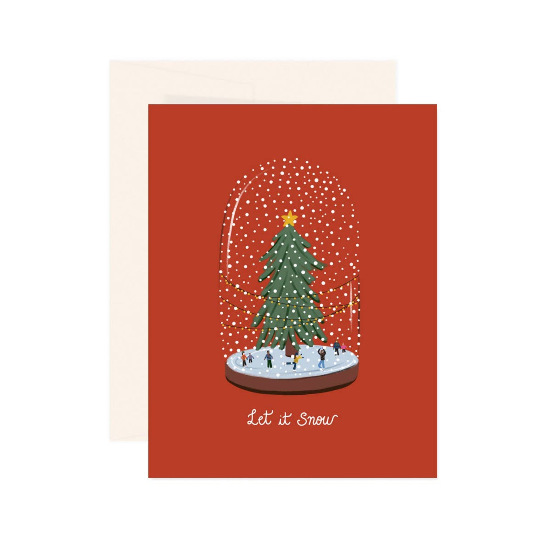 Paige & Willow Let it Snow Christmas Globe Card