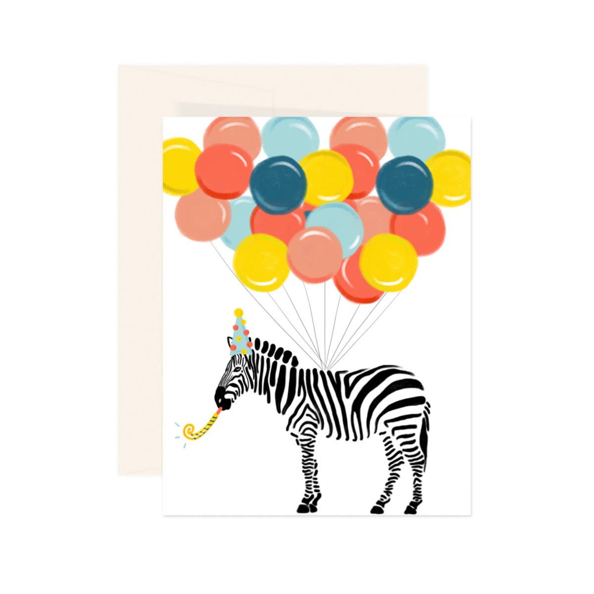 Paige & Willow Zebra Birthday Card