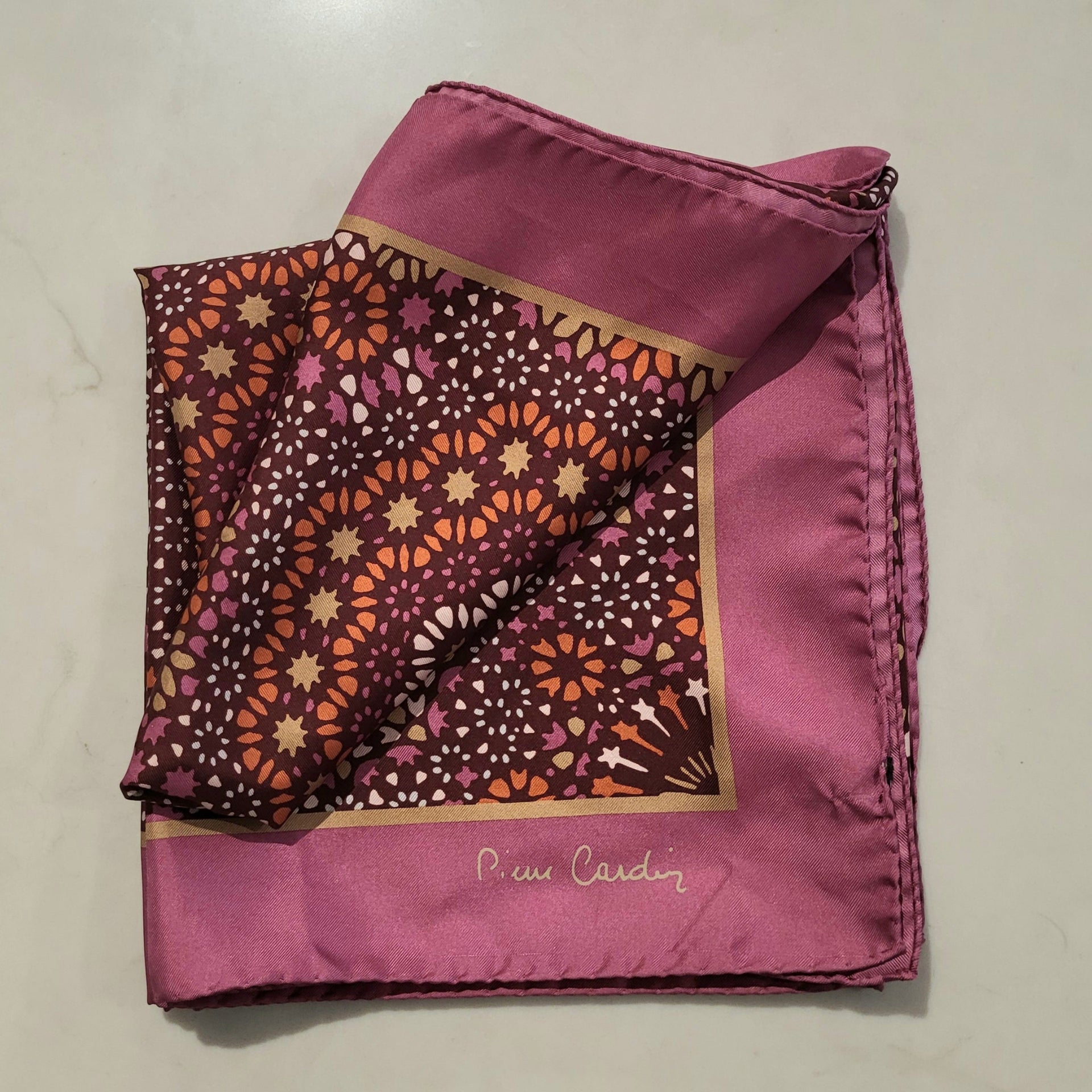 Pierre Cardin Vintage Silk Scarf - from Paris