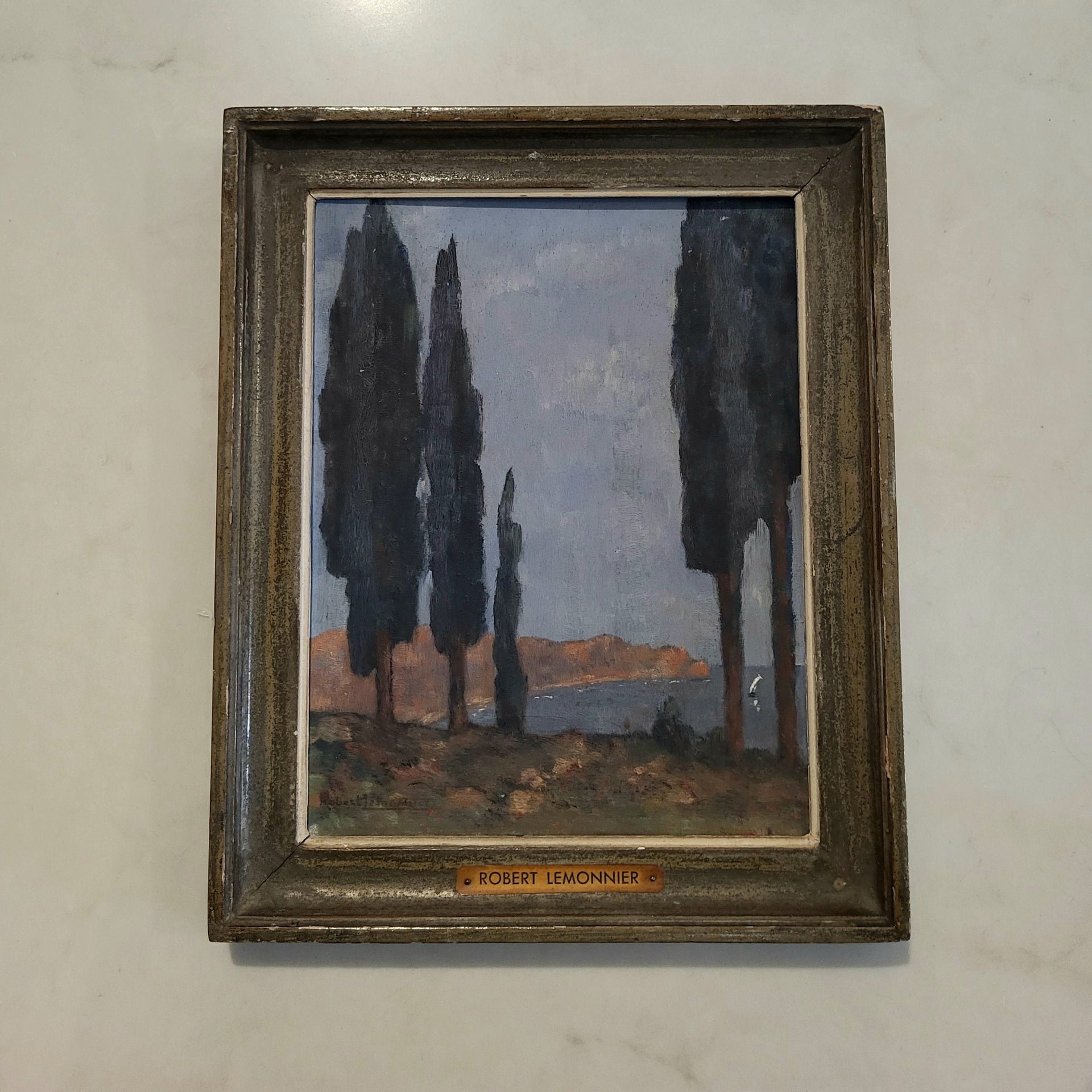 Robert Lemonnier Nice Painting - from Paris