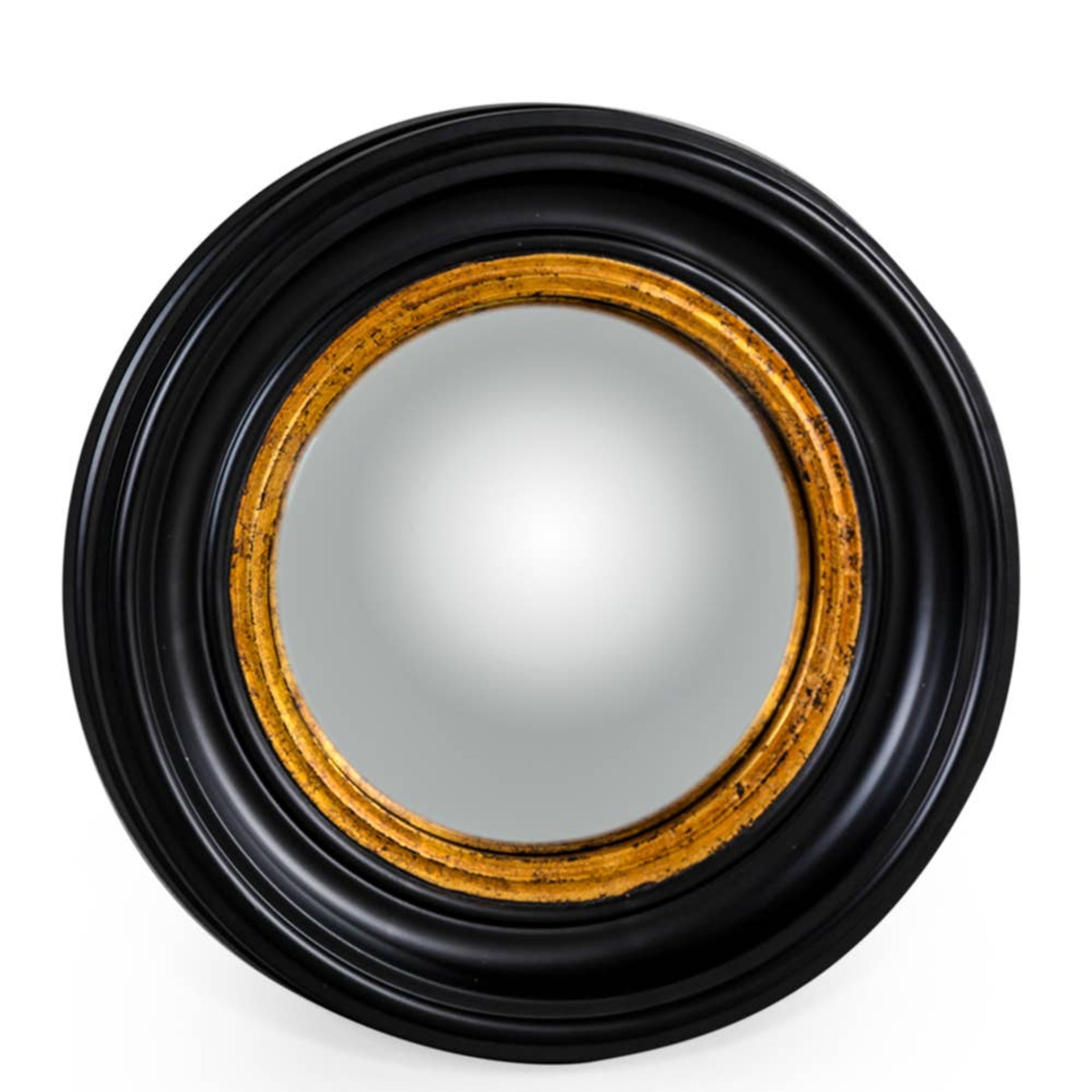 Round Black Small Convex Mirror