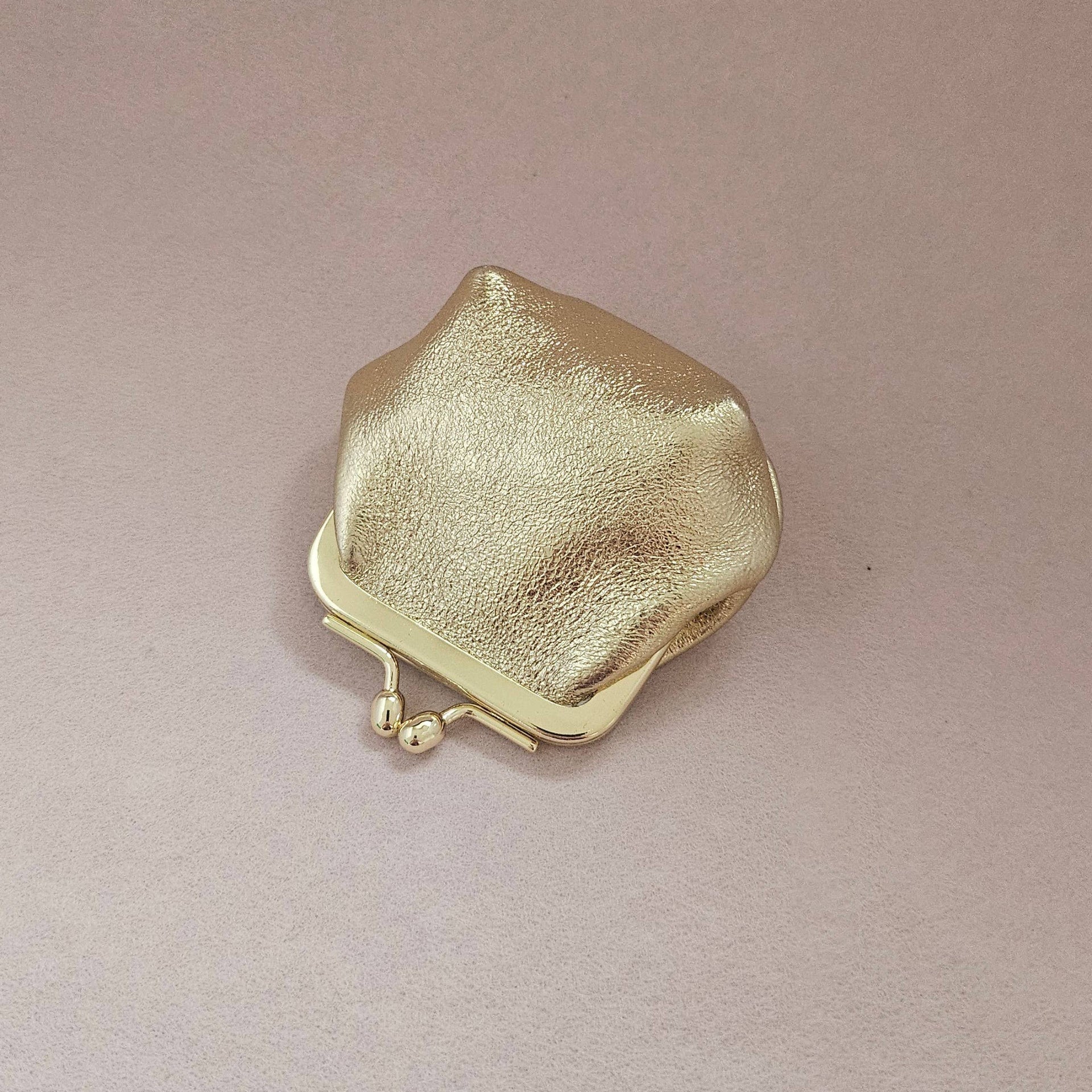 Royal Marais Retro Leather Mini Purse - Gold