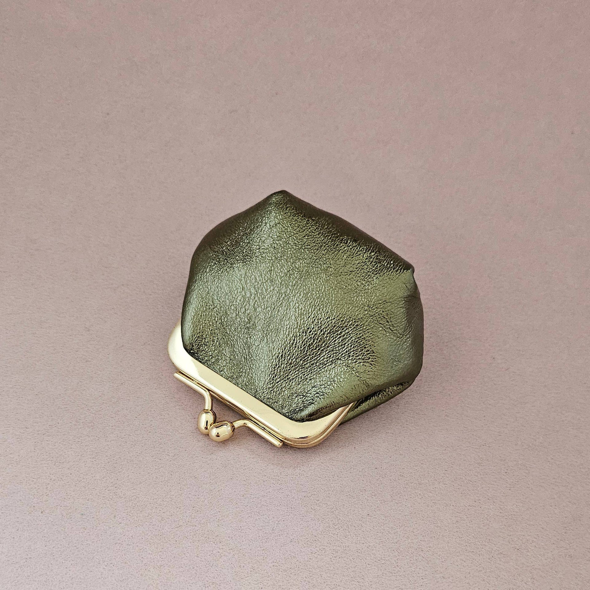 Royal Marais Retro Leather Mini Purse - Persimmon