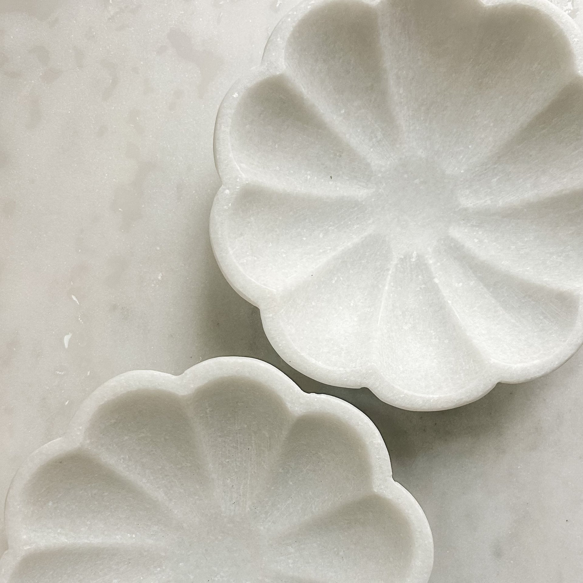 Scalloped Marble Bowl