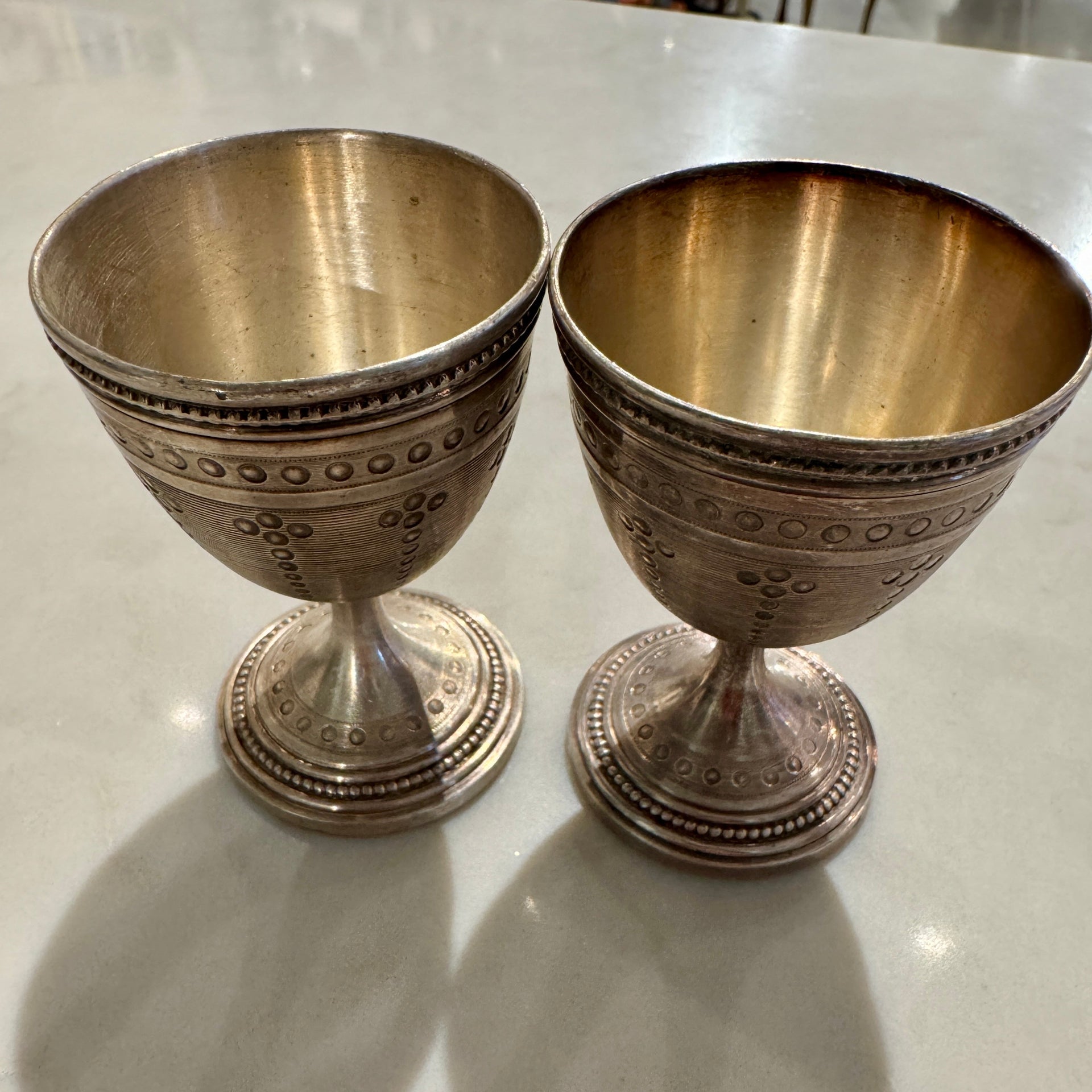 Silver Plated Egg Cup Set - from Paris