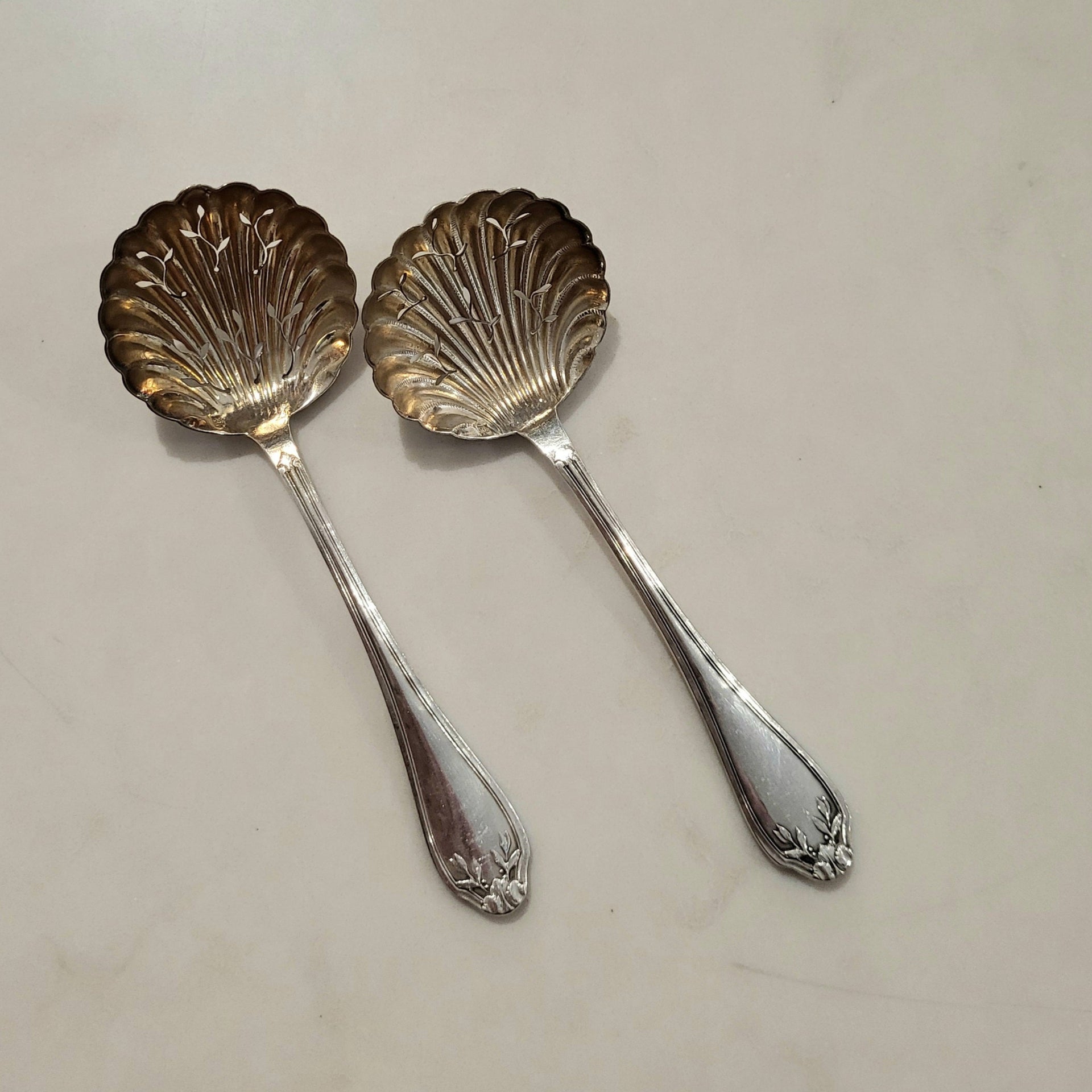 Silver Plated Sugar Sifter Spoon - from Paris