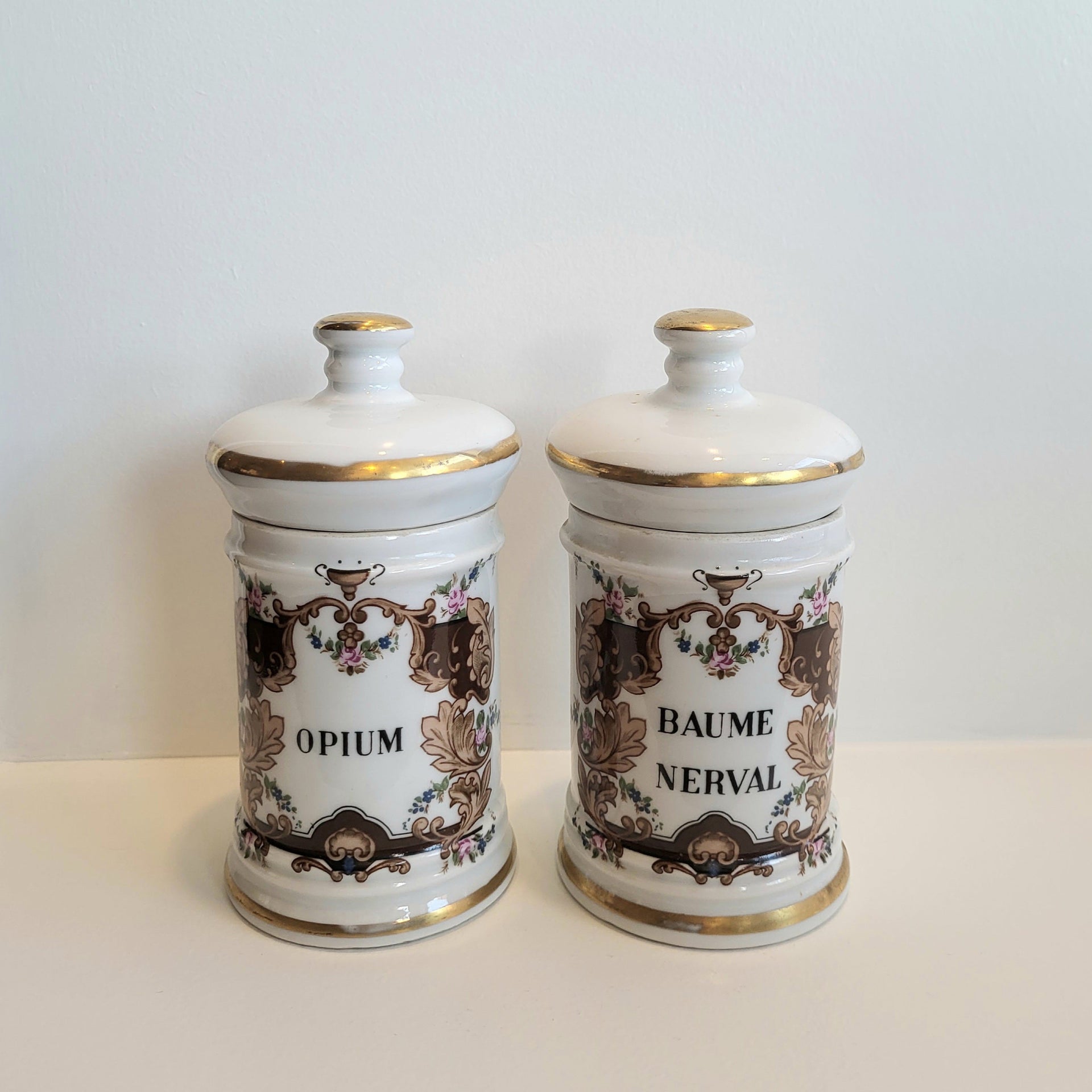 Small Vintage French Apothecary Jar - From Paris