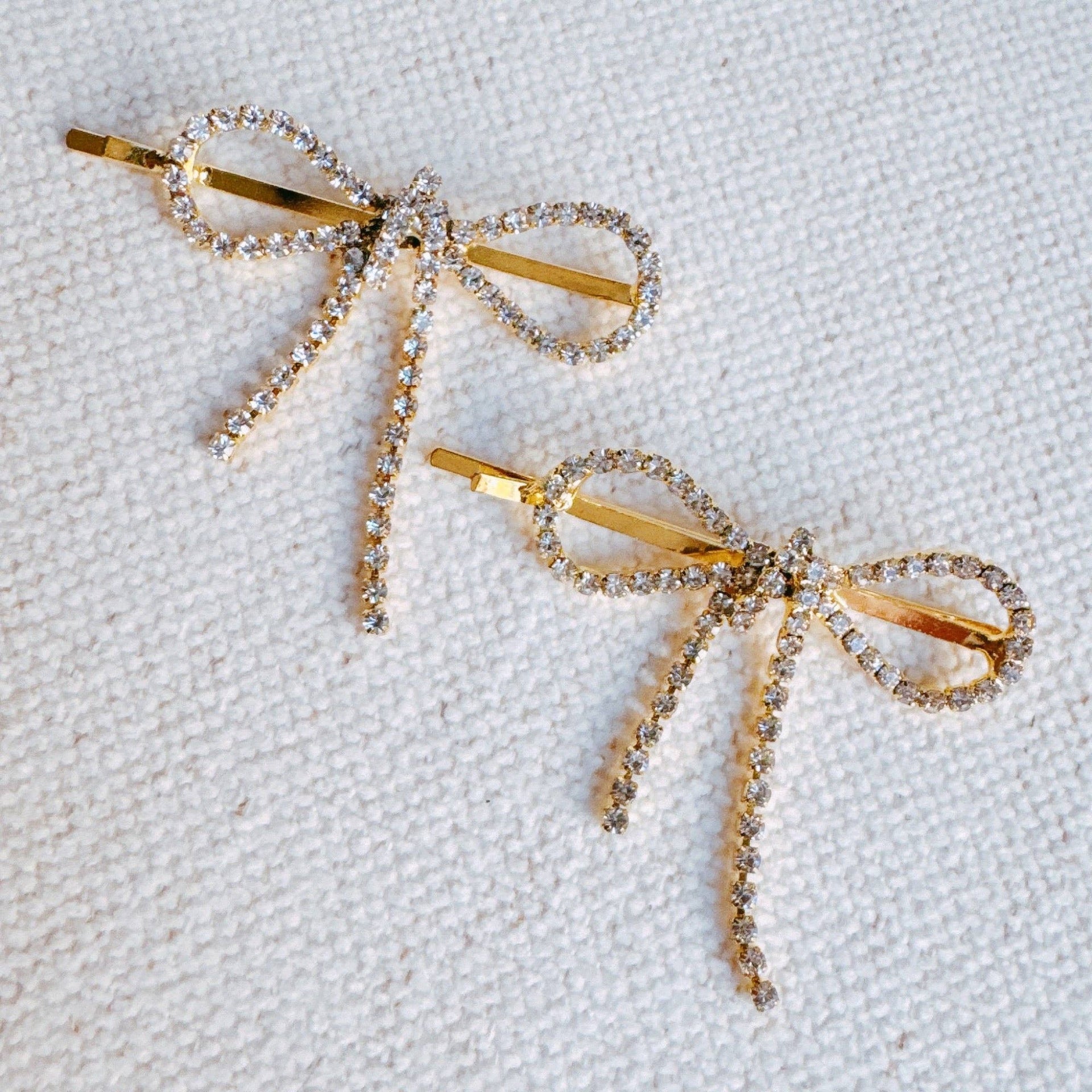 Sparkle Bow Bobby Pins