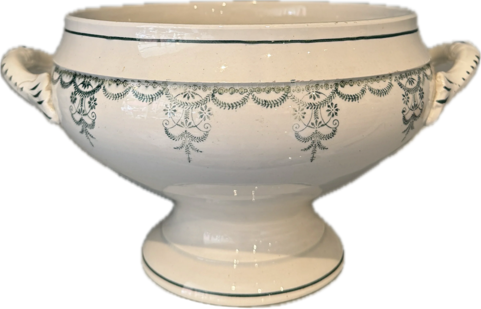 Antique Ceramic Serving Tureen - from Paris