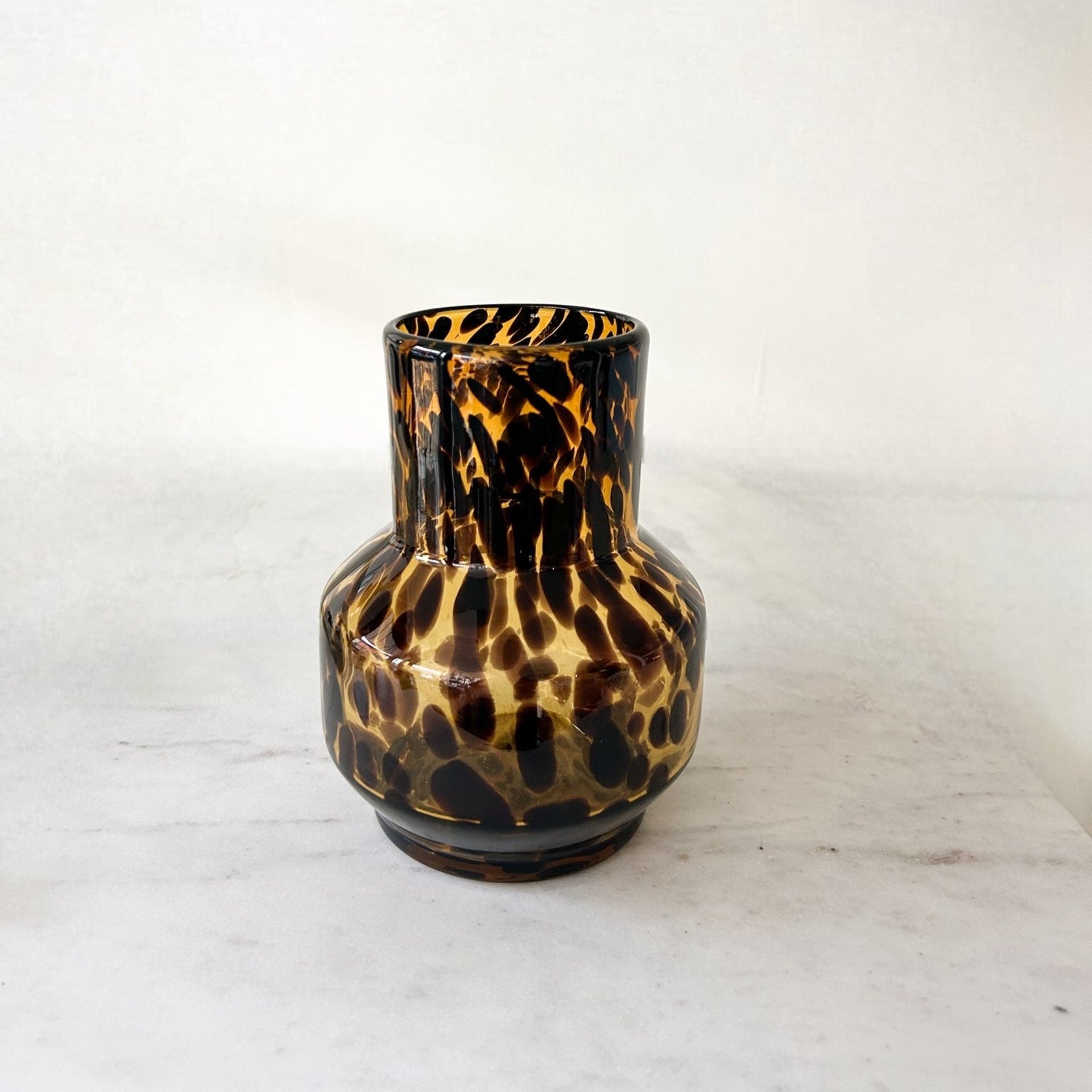 Tortoiseshell Glass Vase