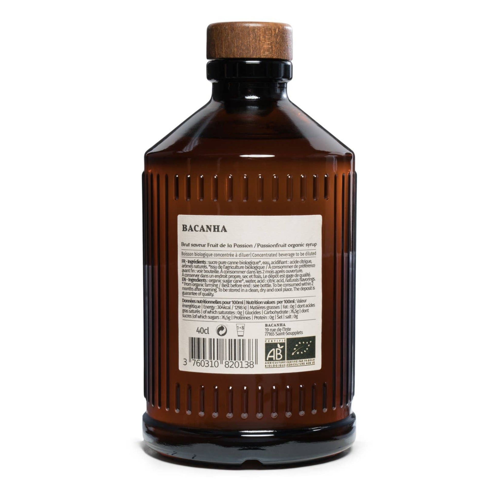 Raw Passion Fruit Organic Syrup - 400ml