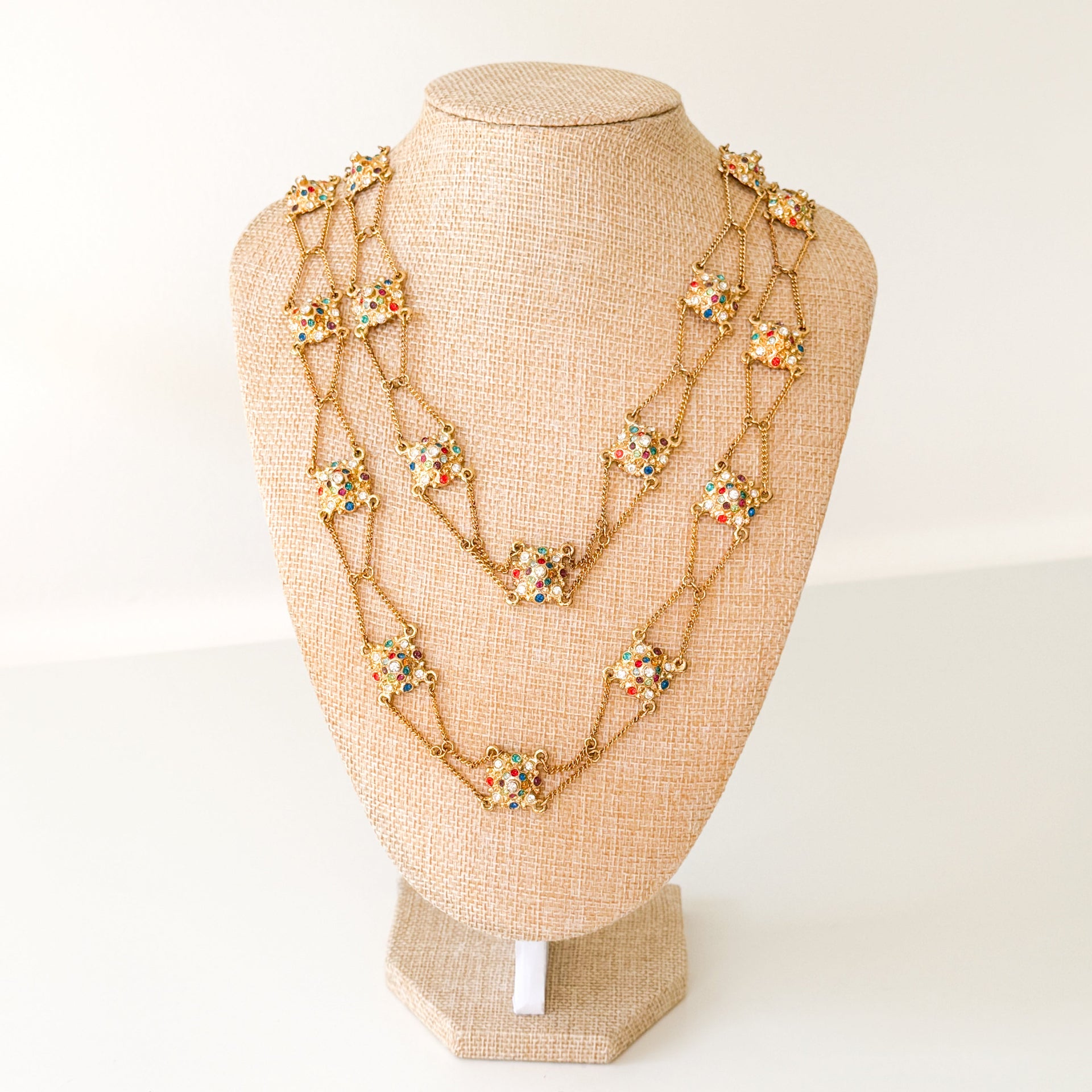 Vintage 1970's Station Necklace