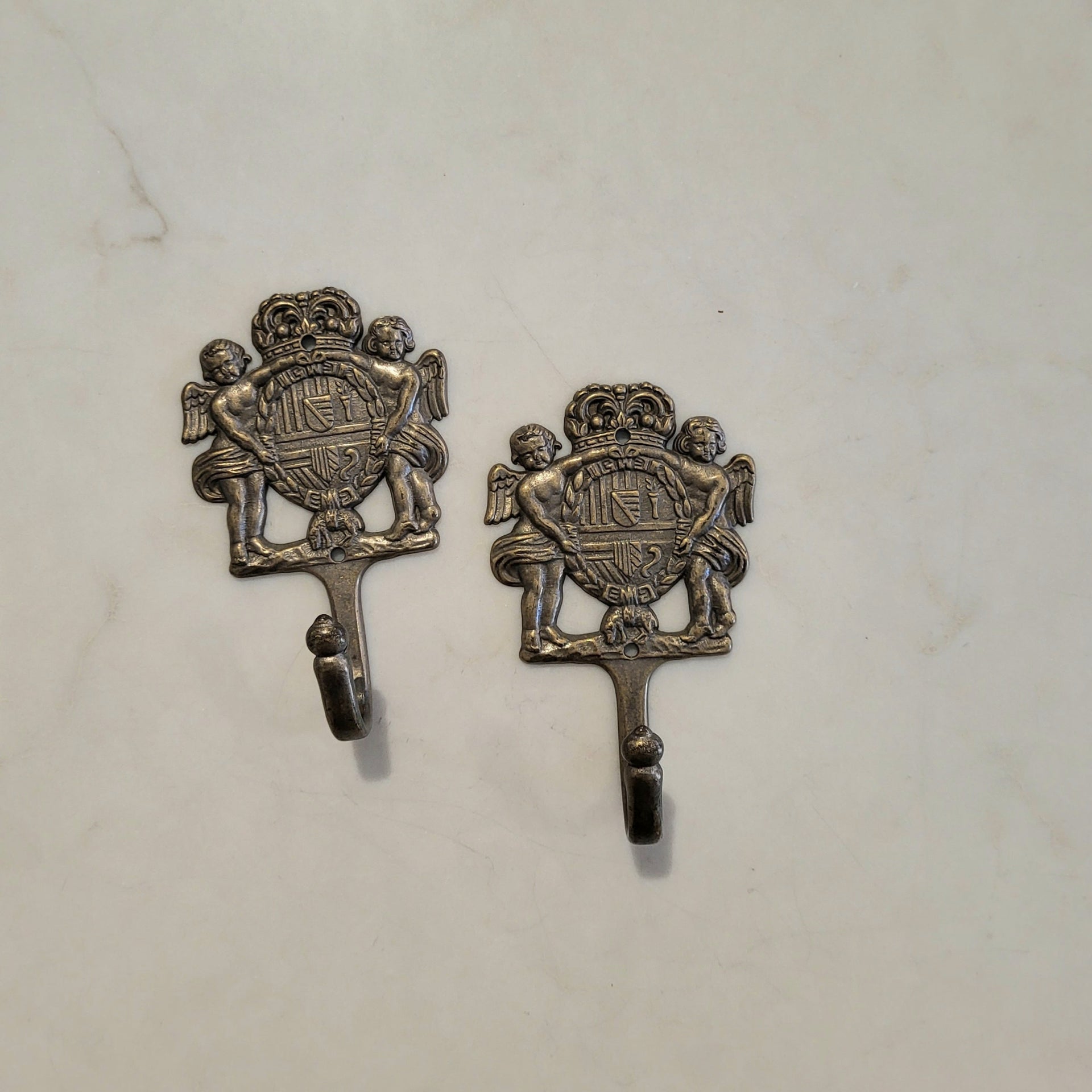 Vintage Bronzed Hooks - from Paris