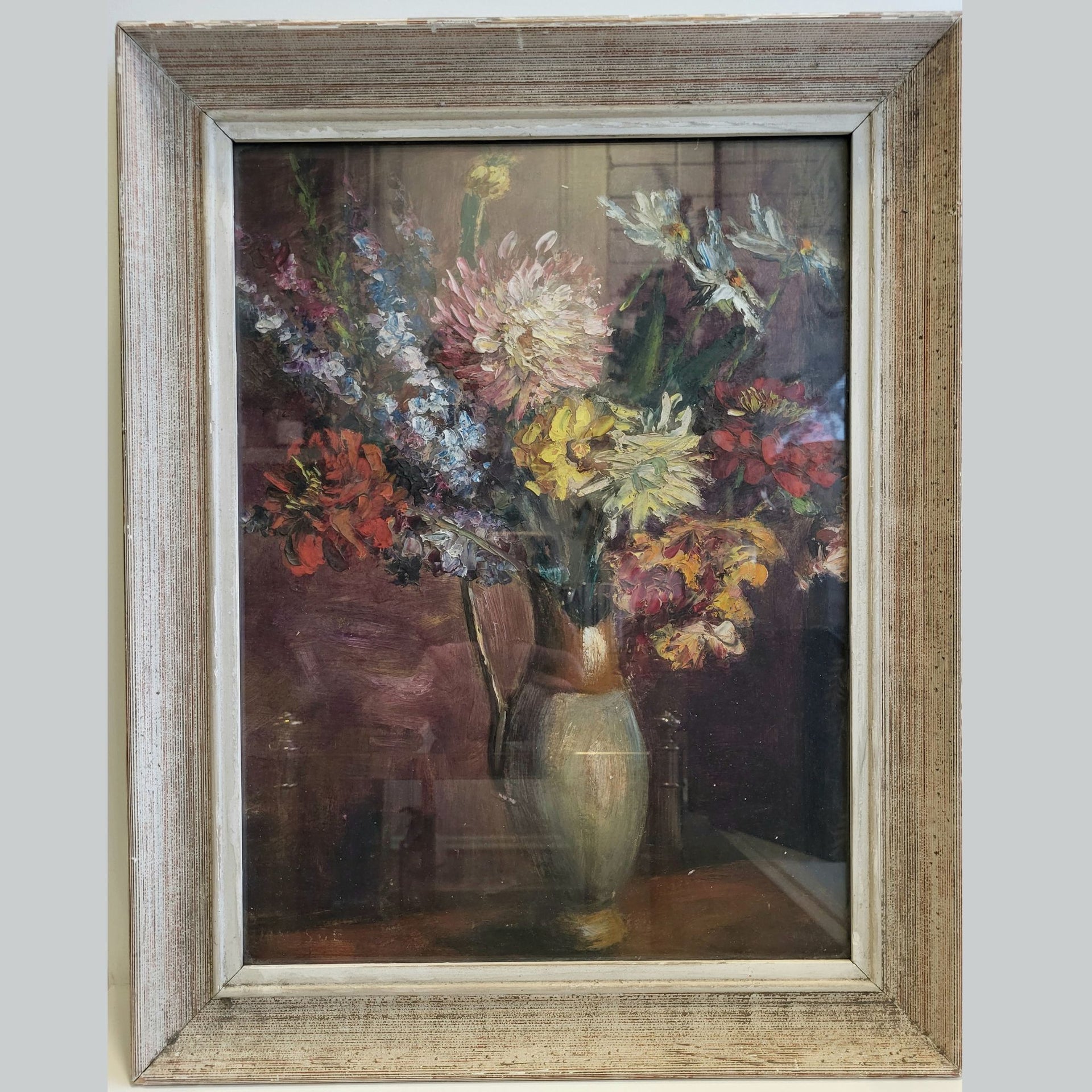 Vintage Flower Bouquet Painting - from Paris