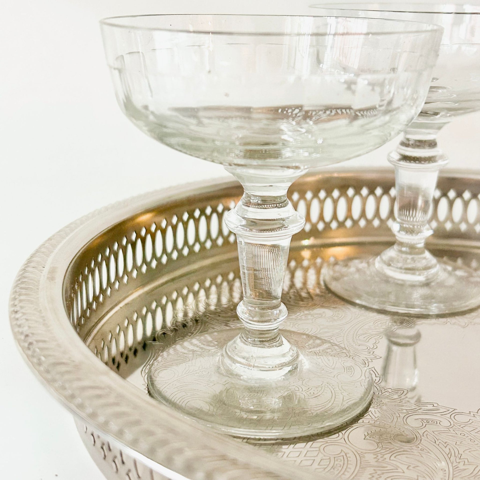Vintage French Champagne Coupes - from Paris