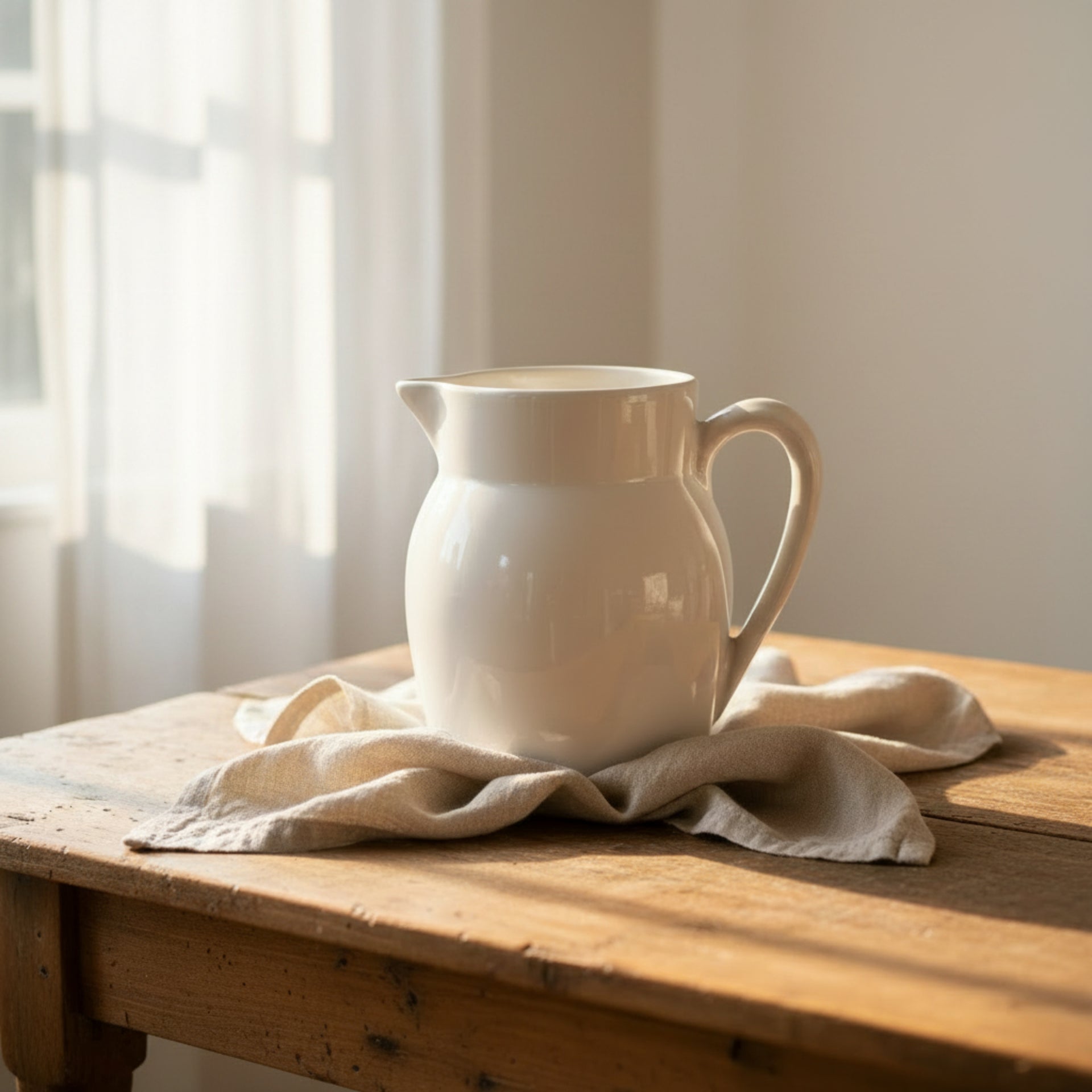 Vintage French Ironstone Pitcher - from Paris