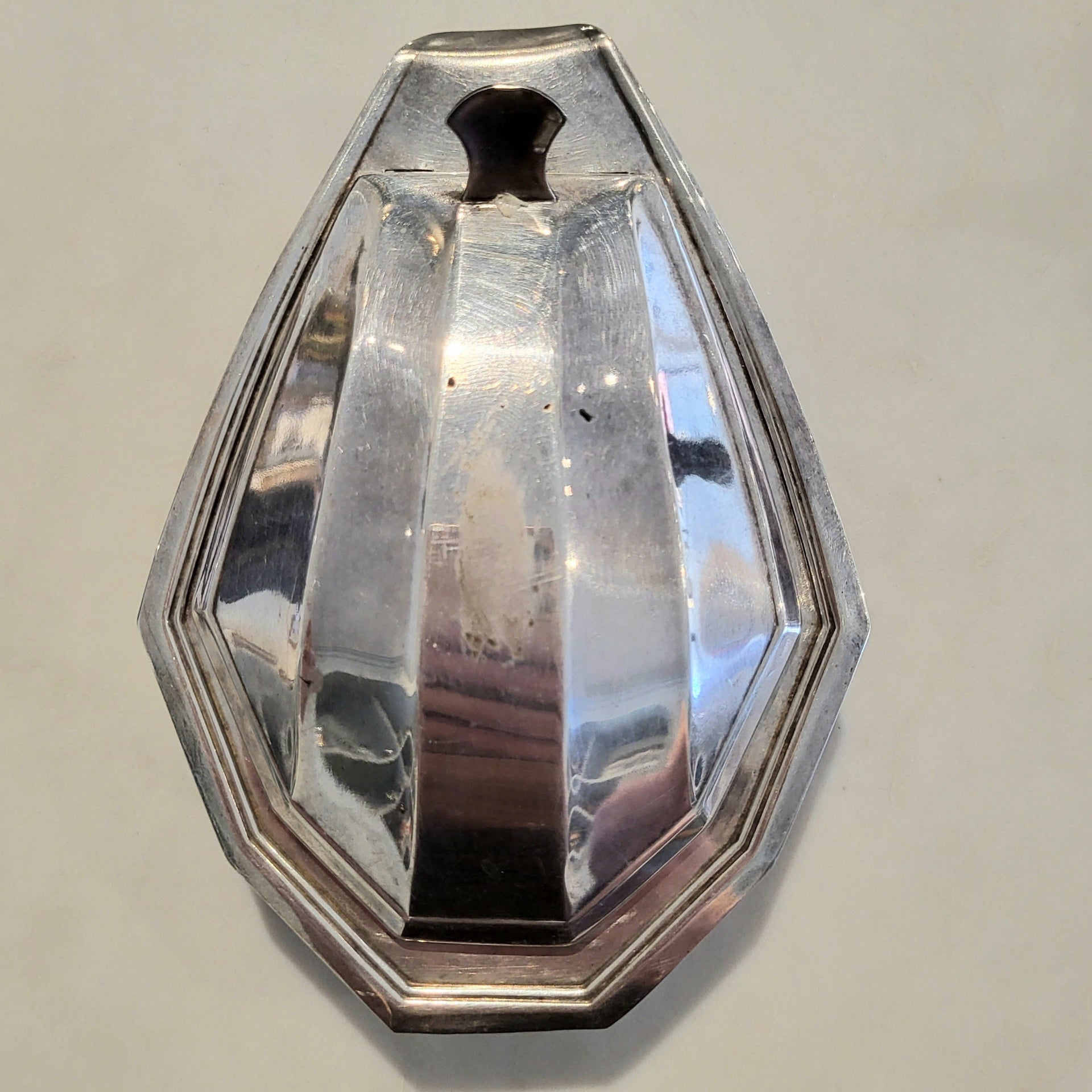 Vintage French Silver Plated Butter Dish - from Paris