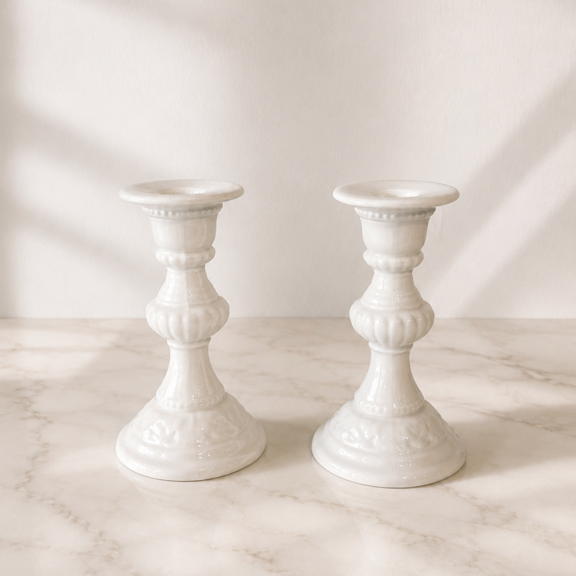 Vintage Gien Candle Holder Set - from Paris