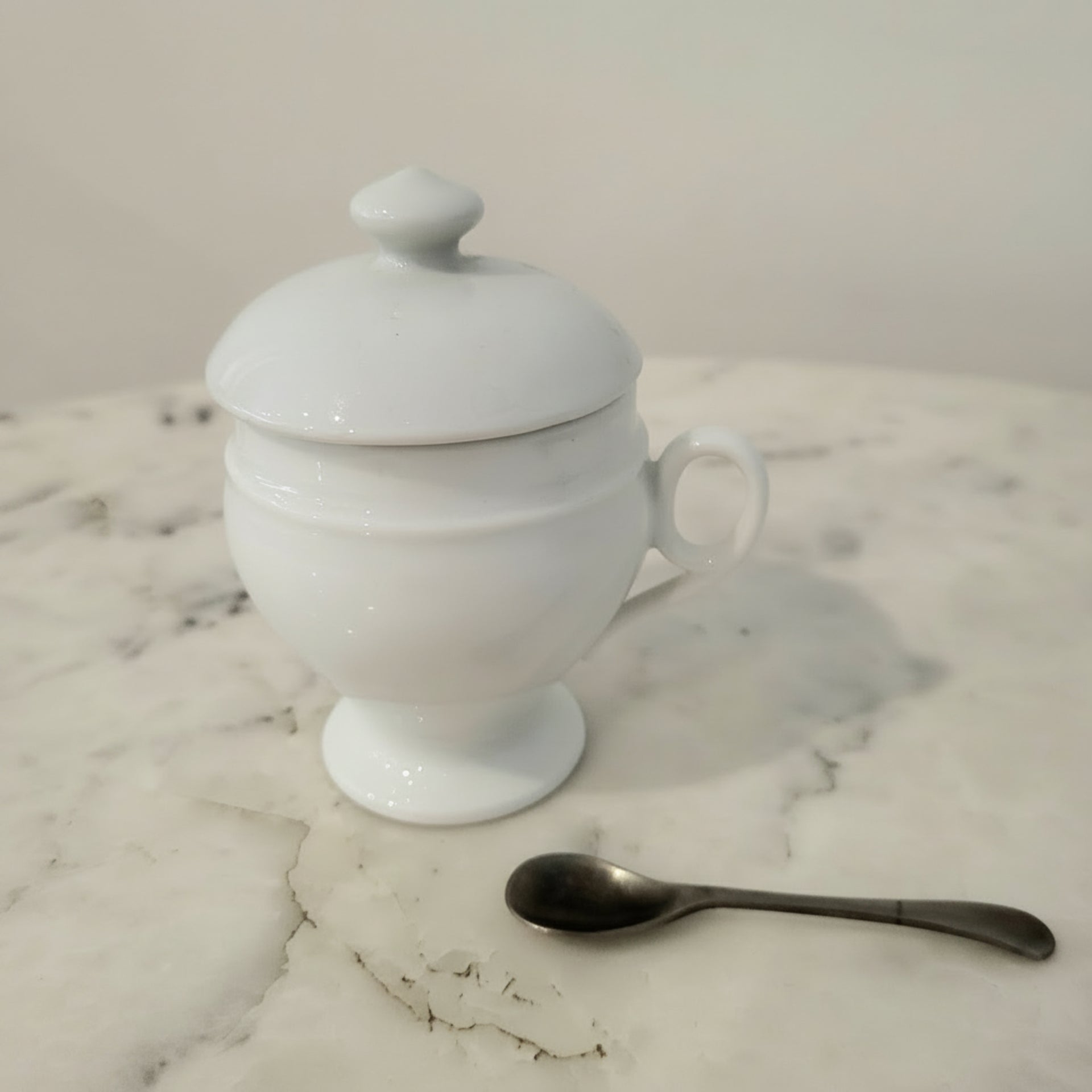 Vintage Lidded Sugar Jar - from Paris