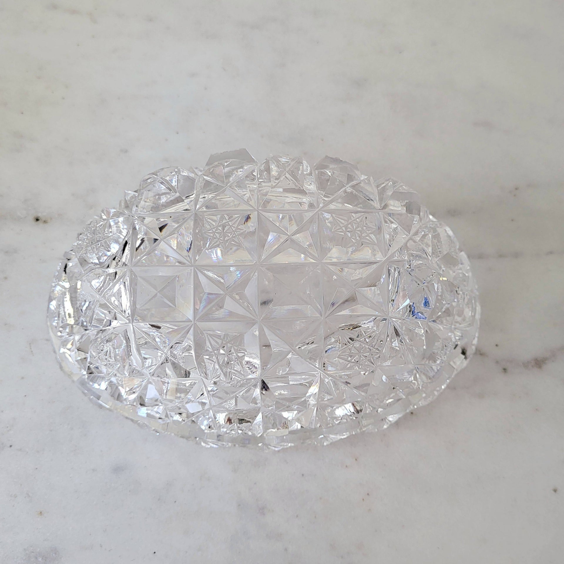 Antique Crystal Candy Dish - from Paris