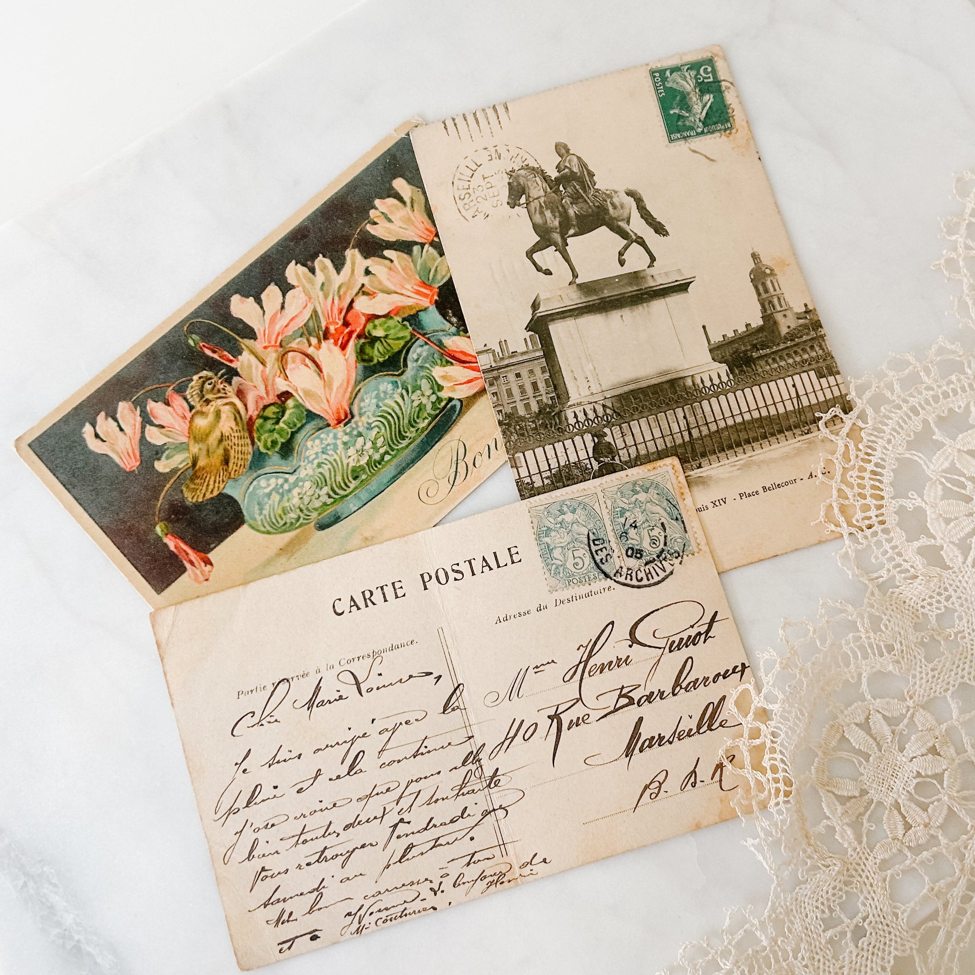 Antique and Vintage Postcards - from Paris