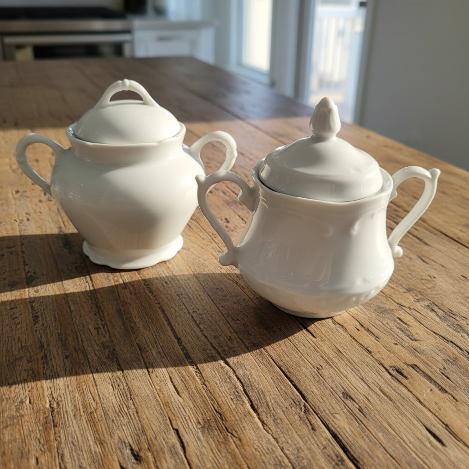 Vintage Porcelain Sugar Bowl with lid - from Paris