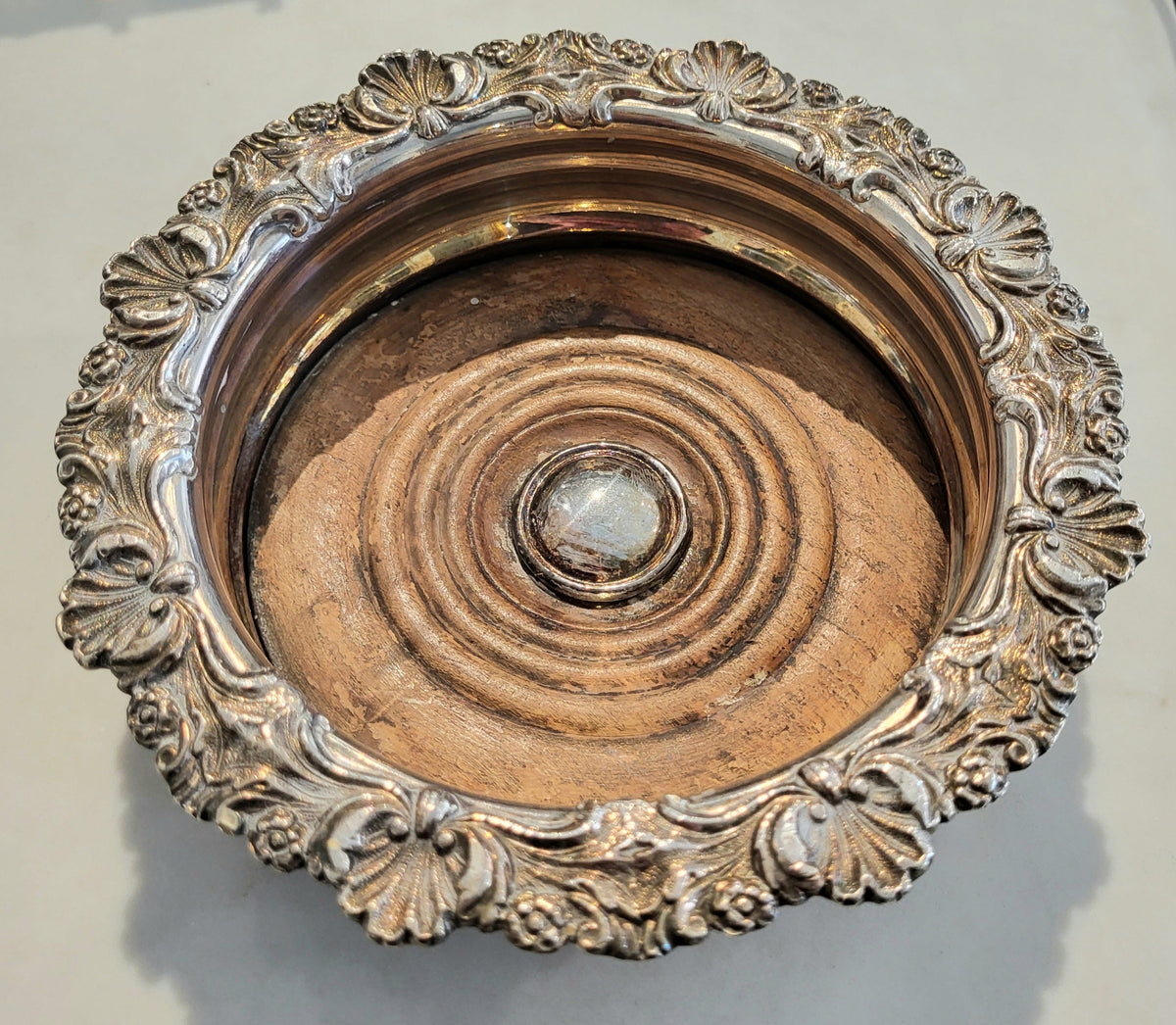 Vintage Silver Plated Wine Holder - from Paris
