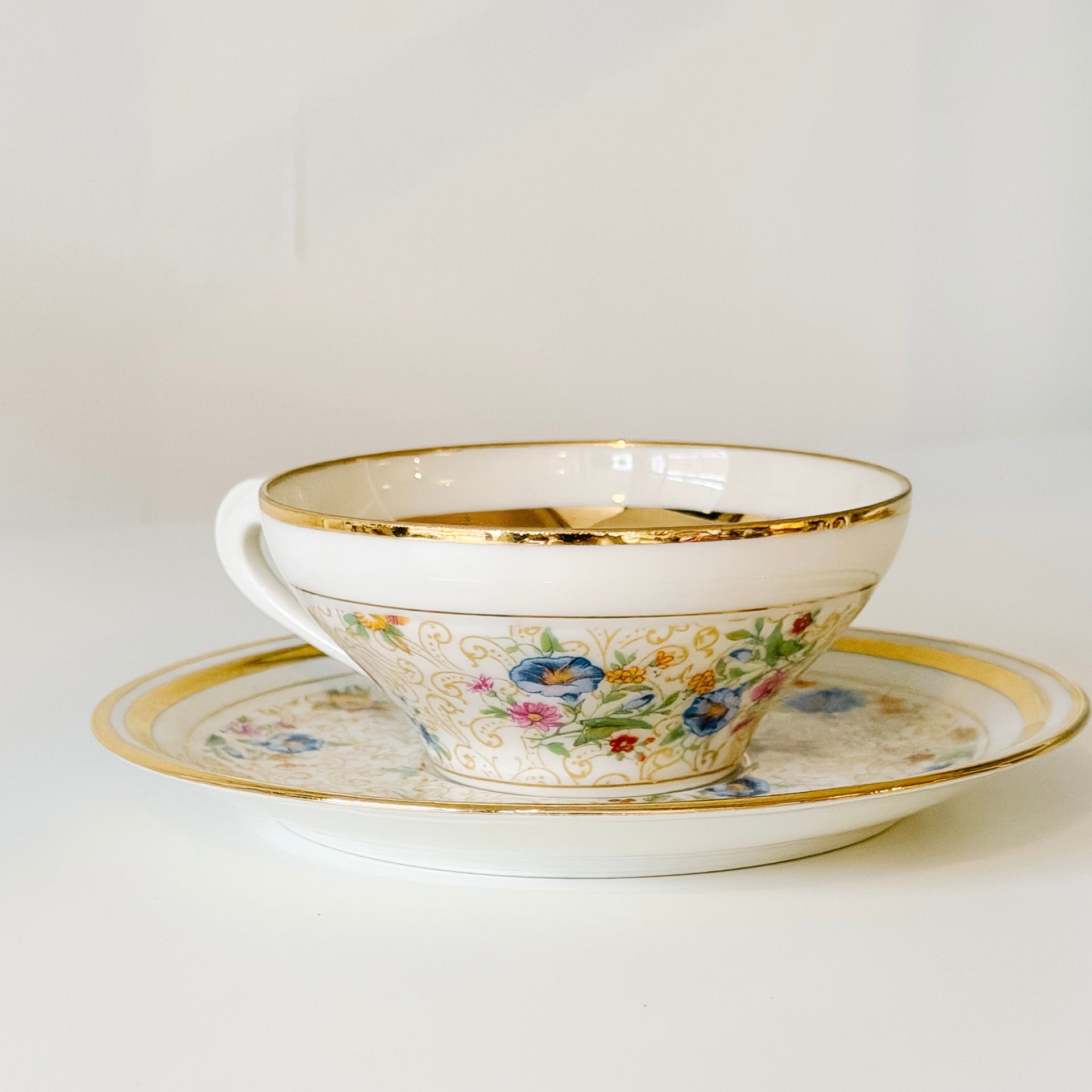 Vintage Teacup and Saucer - From Paris