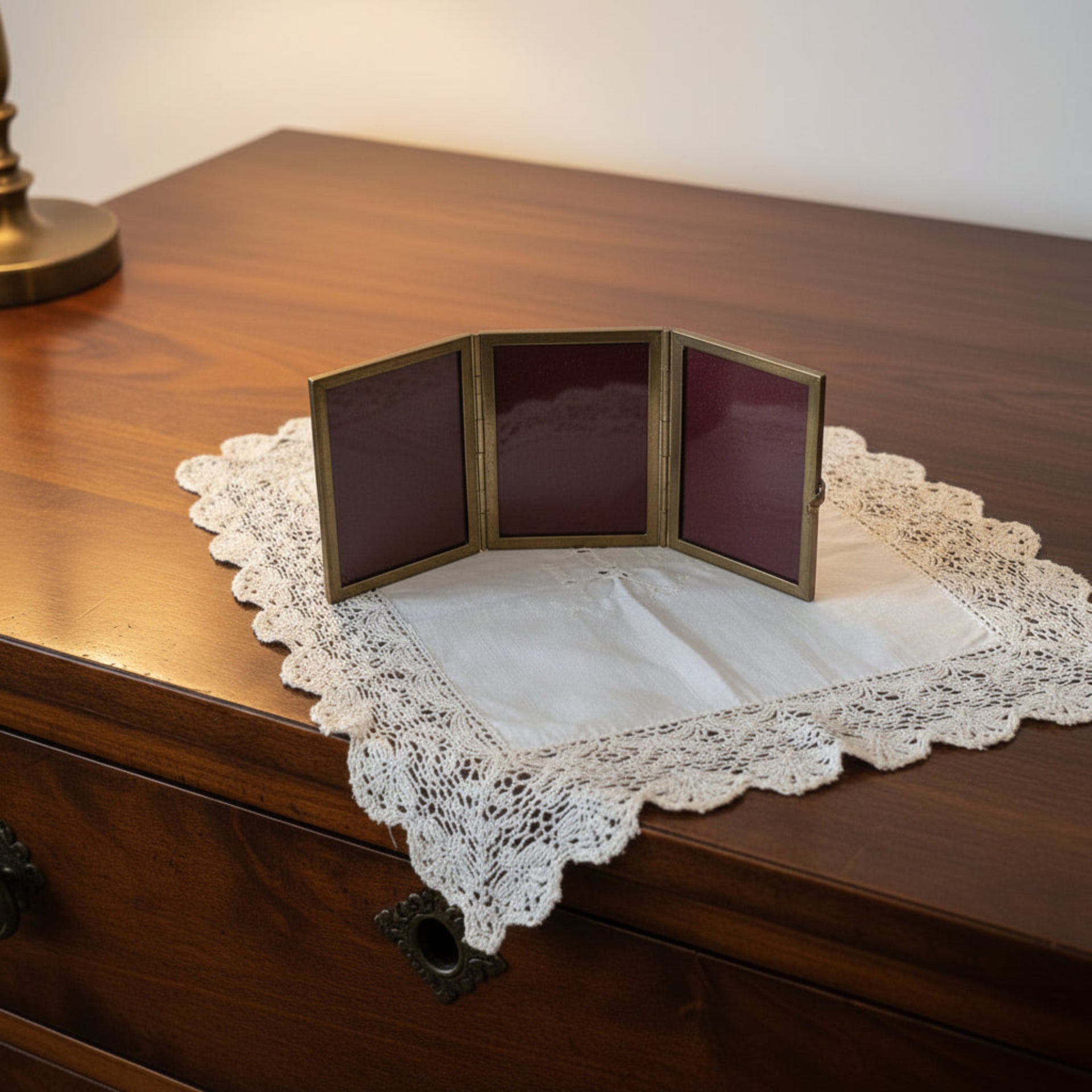 Vintage Trifold Picture Frame - from Paris