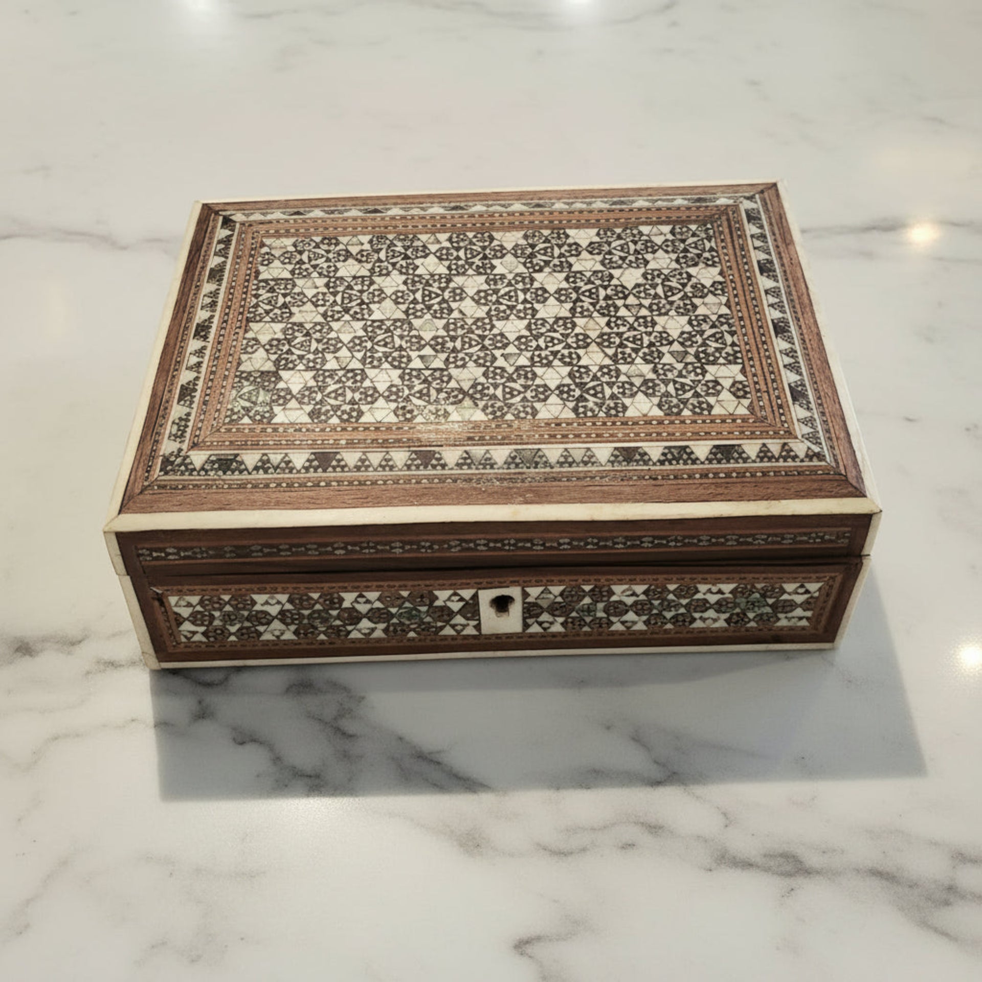 Wooden Box with Inlay - from Paris