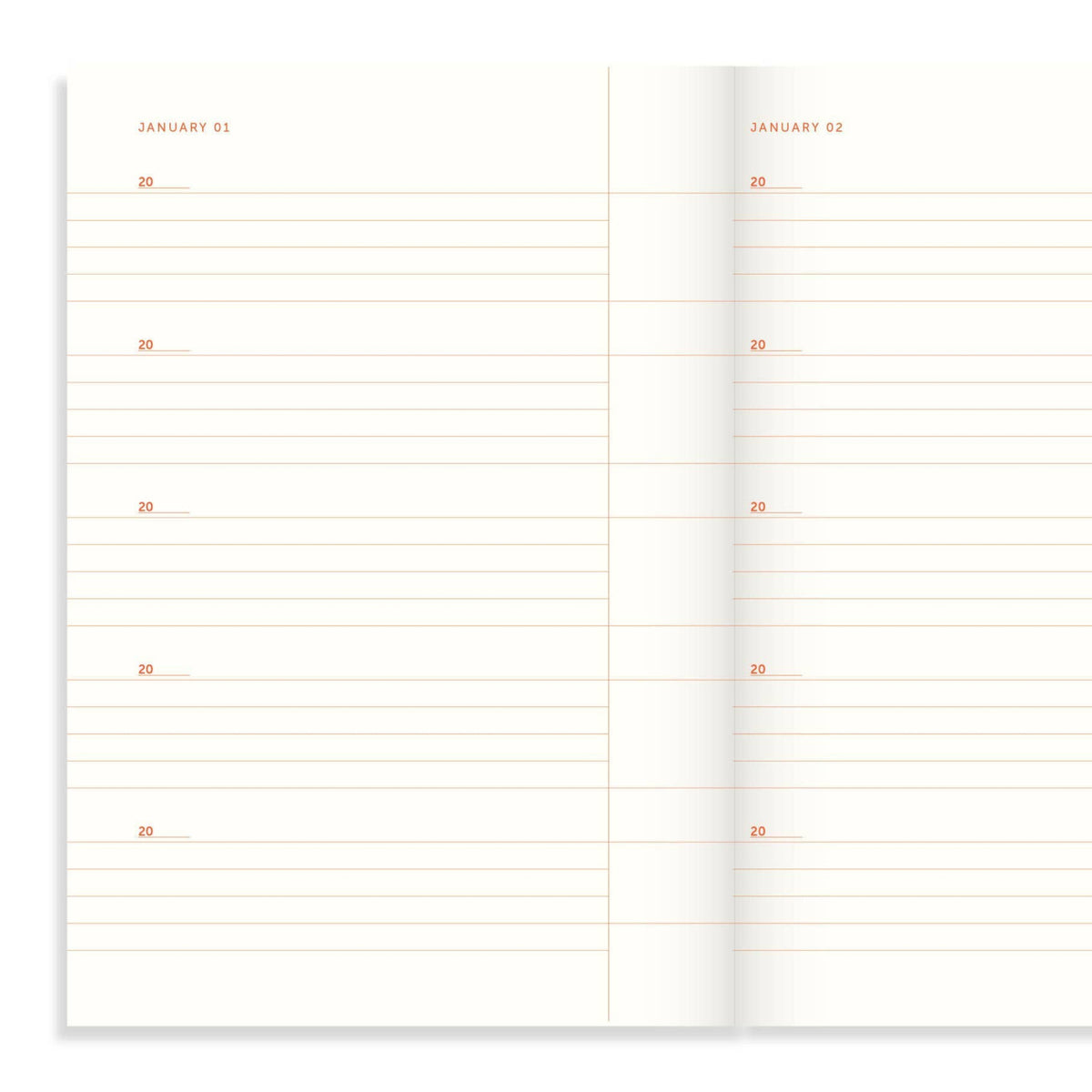 A-Journal One Line a Day Toile de Jouy - Blue