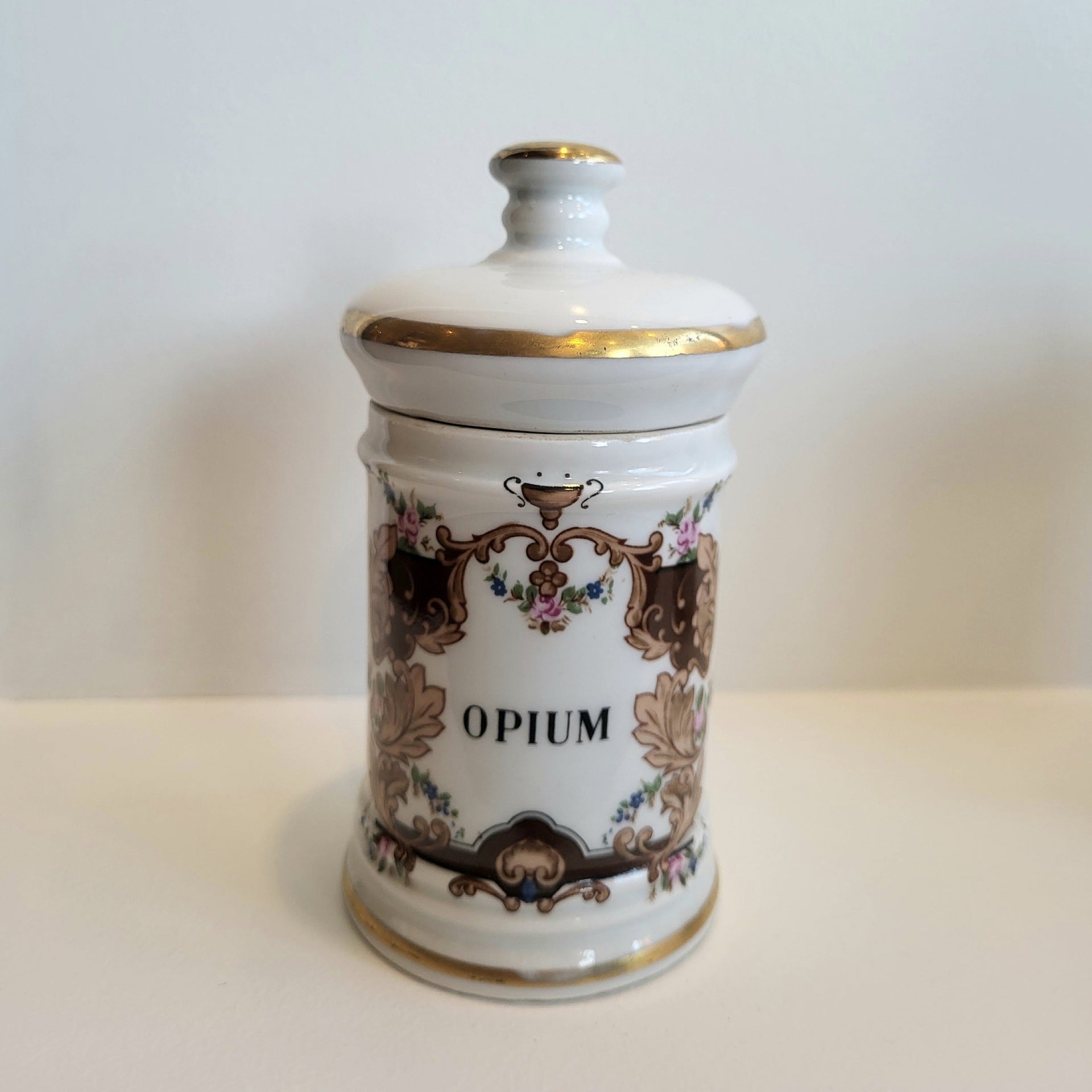 Small Vintage French Apothecary Jar - From Paris